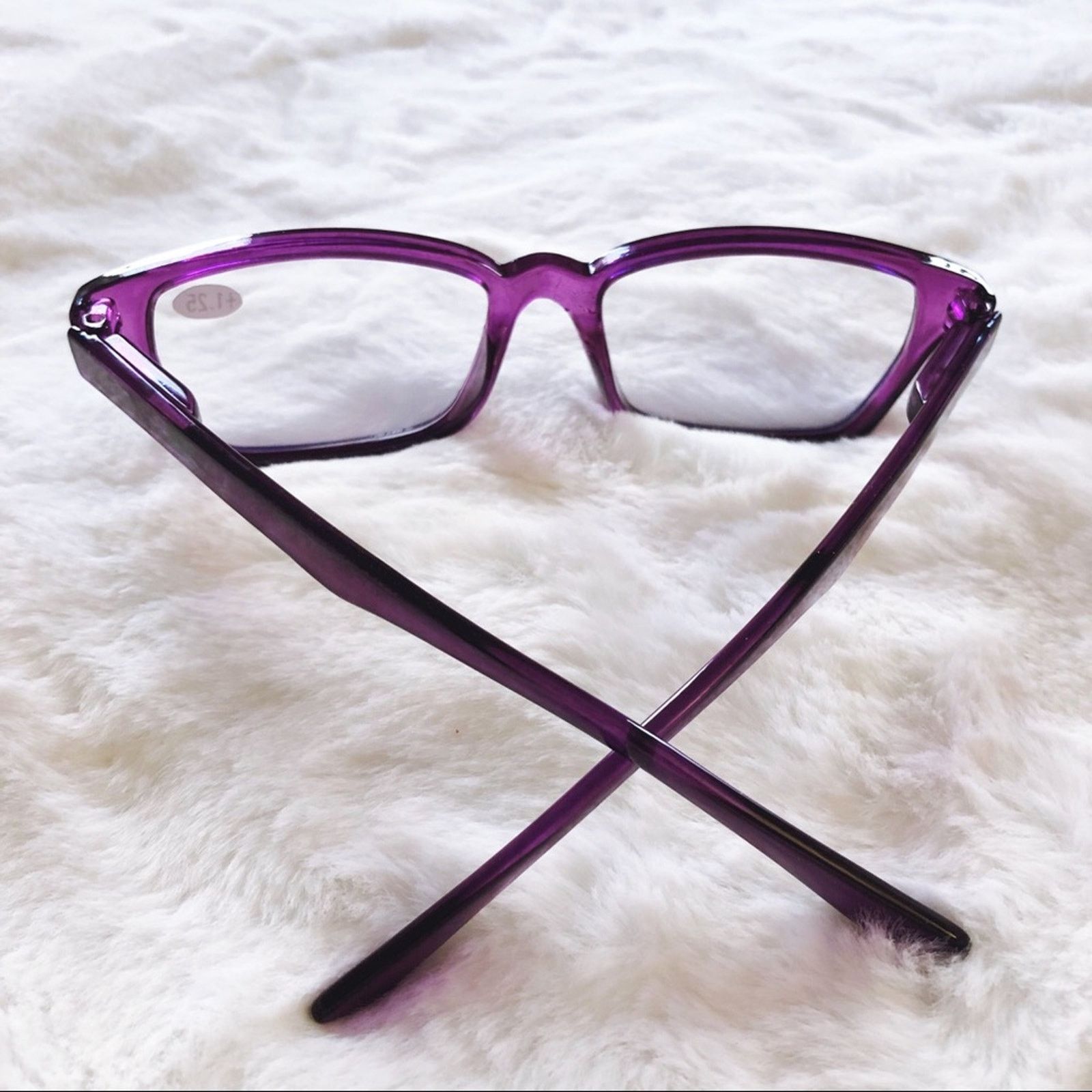 Other Alek Purple Pattern Reader Blue Light Glasses Size ONE SIZE - 10 Thumbnail