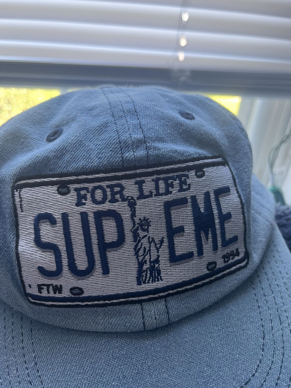Supreme Supreme License Plate Denim Hat | Grailed