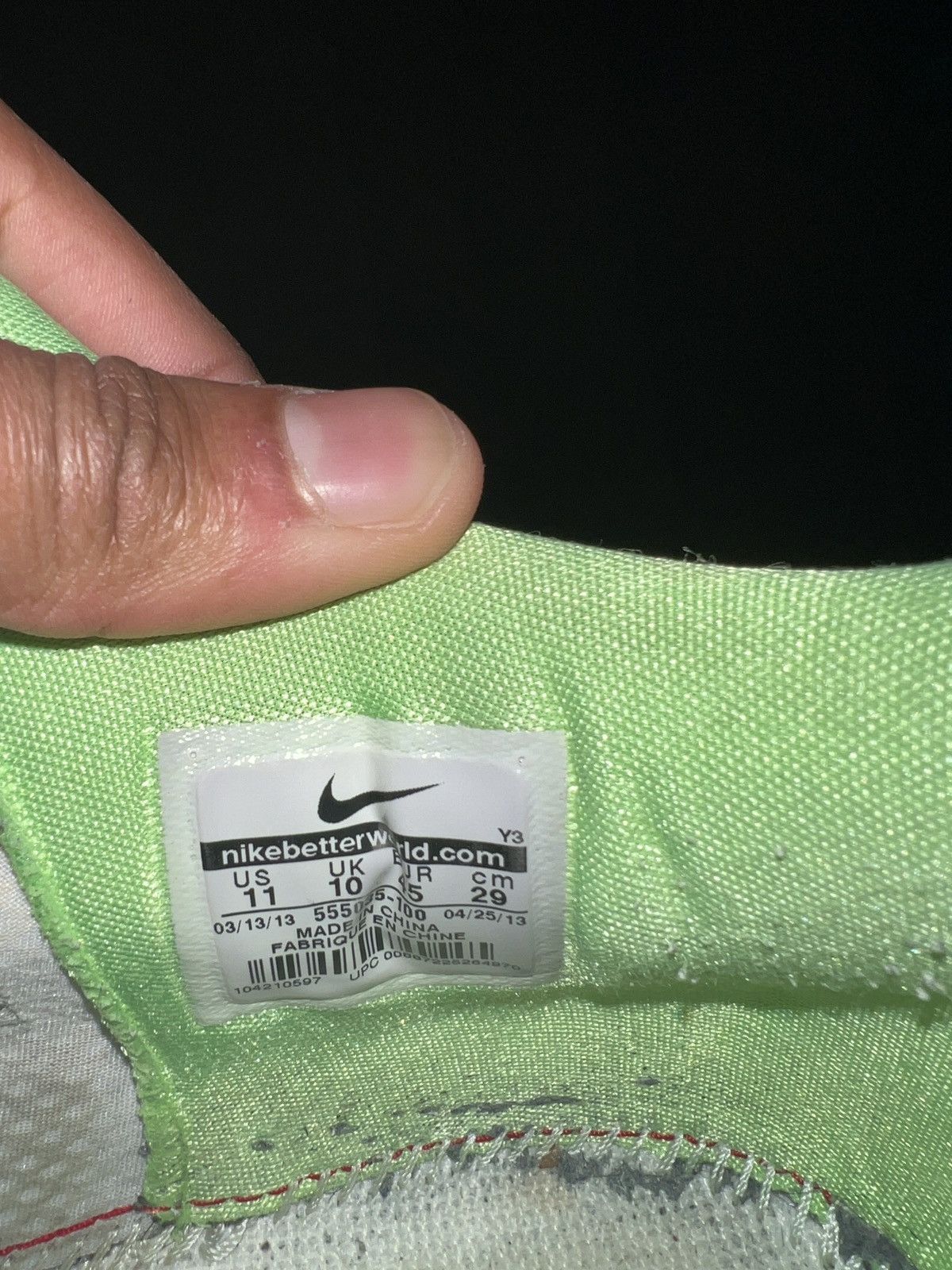 Nike 2013 Nike Kobe 8 Graffiti basketball shoes / grey / lime Size US 11 / EU 44 - 9 Thumbnail