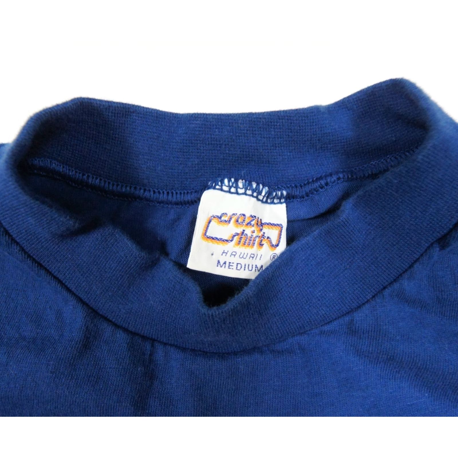 Vintage VINTAGE Crazy Shirts Hawaiian T-Shirt Mens Medium Blue 90s Single Stitch Size US M / EU 48-50 / 2 - 6 Thumbnail