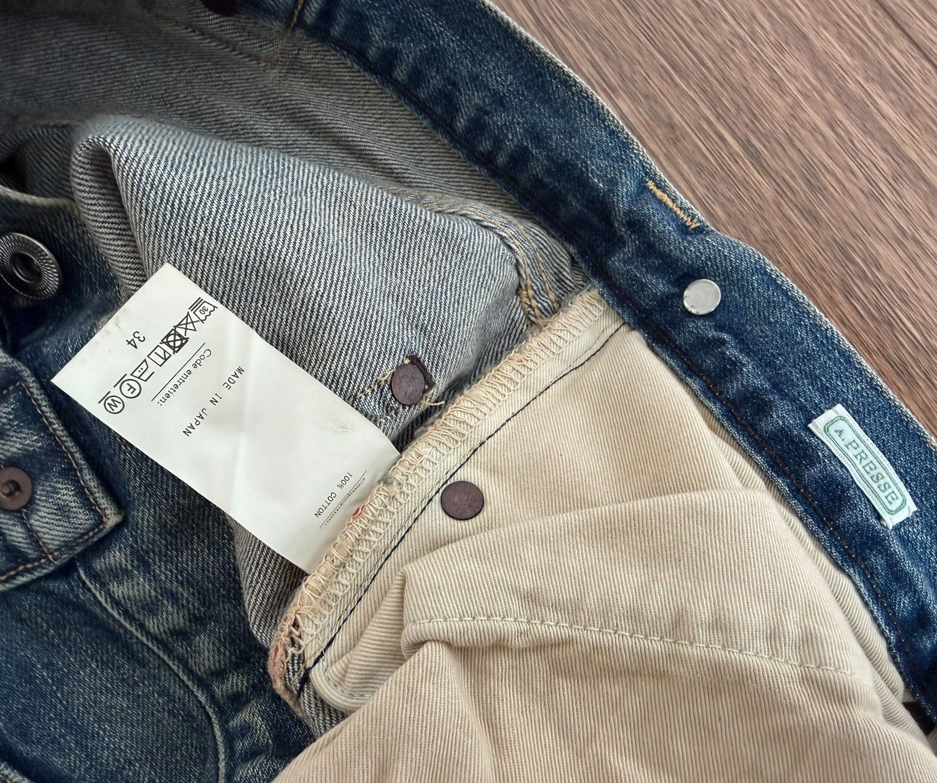 A.PRESSE A.PRESSE No.22 Washed Wide Denim Size US 34 / EU 50 - 4 Thumbnail