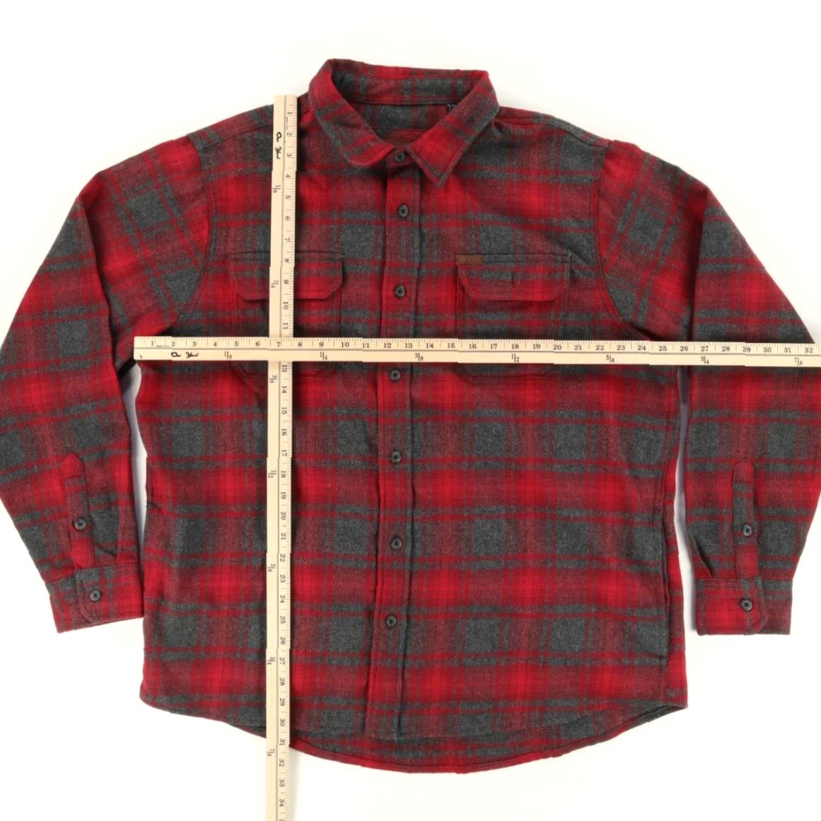 Orvis Orvis Heavy Flannel Shirt Red 2XL Button Up Shirt Men Plaid Long Sleeve Cotton Blend Size US XXL / EU 58 / 5 - 3 Thumbnail