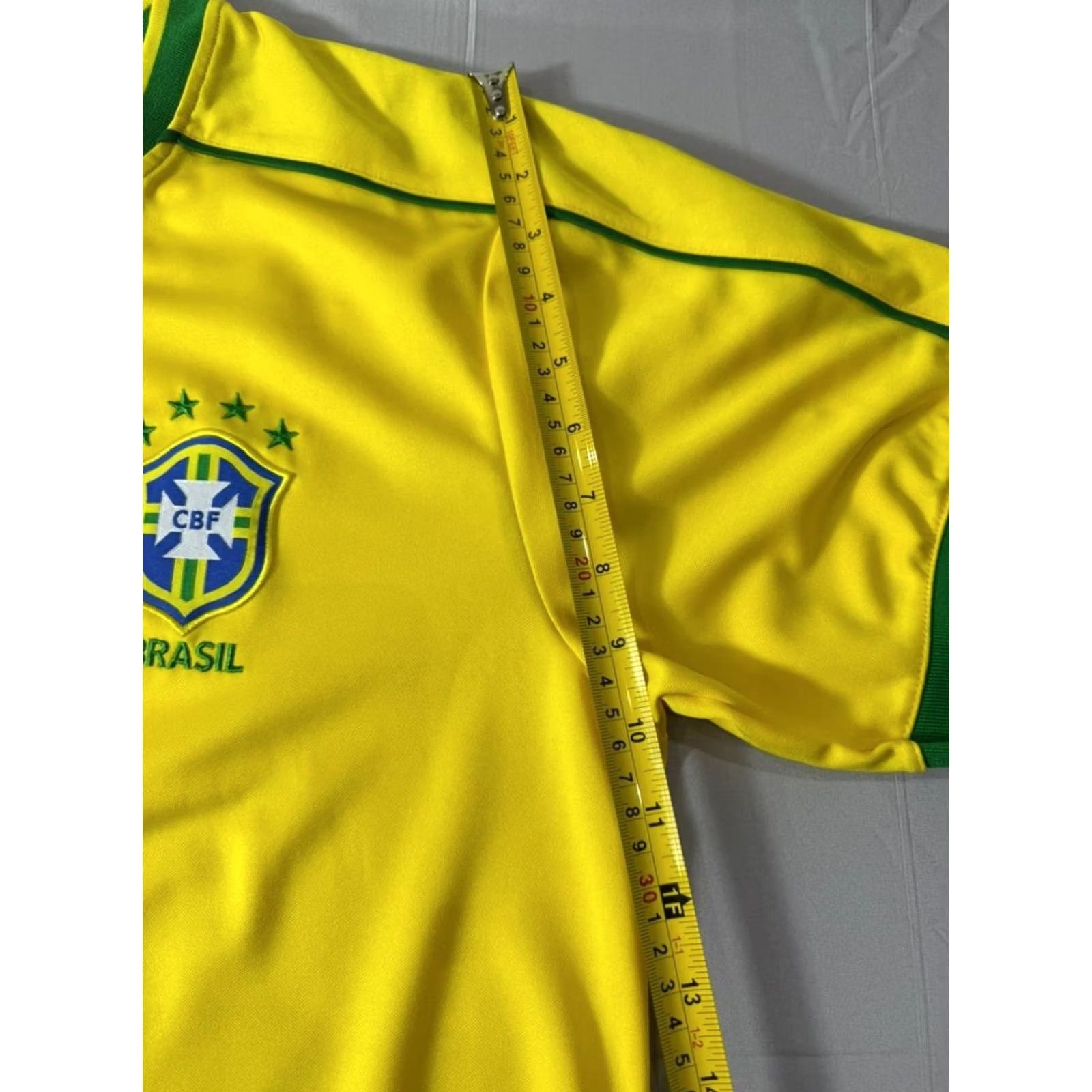 Nike Nike Brazil CBF Yellow Soccer Football Jersey Men's L Short Sleeve Size US L / EU 52-54 / 3 - 7 Thumbnail