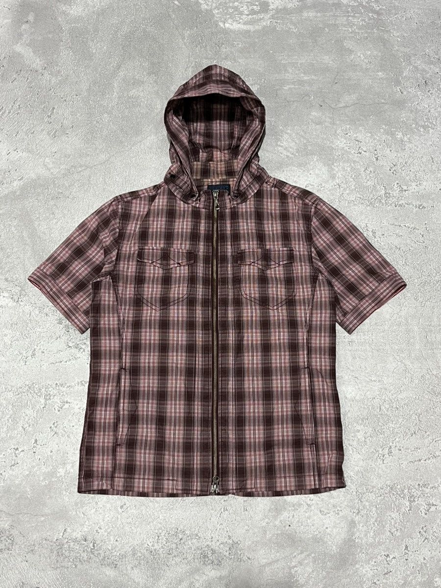 Japanese Brand × Nicole Club Nicole Club For Men Hidden Hoodie Plaid Size US M / EU 48-50 / 2 - 1 Thumbnail