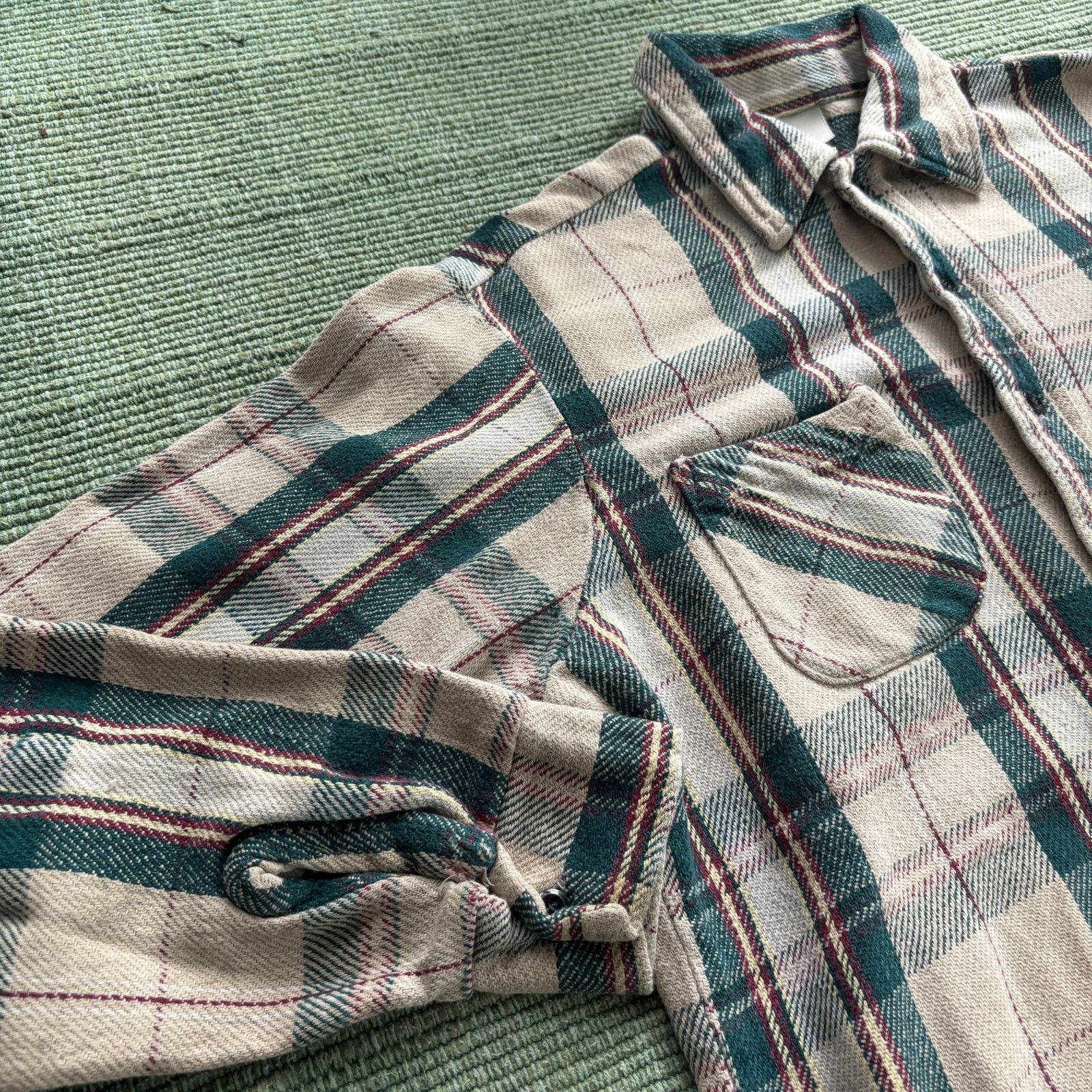 Vintage Vintage 1970s Cotton Plaid Flannel Shirt KingsRoad Sz M/L Size US M / EU 48-50 / 2 - 5 Thumbnail