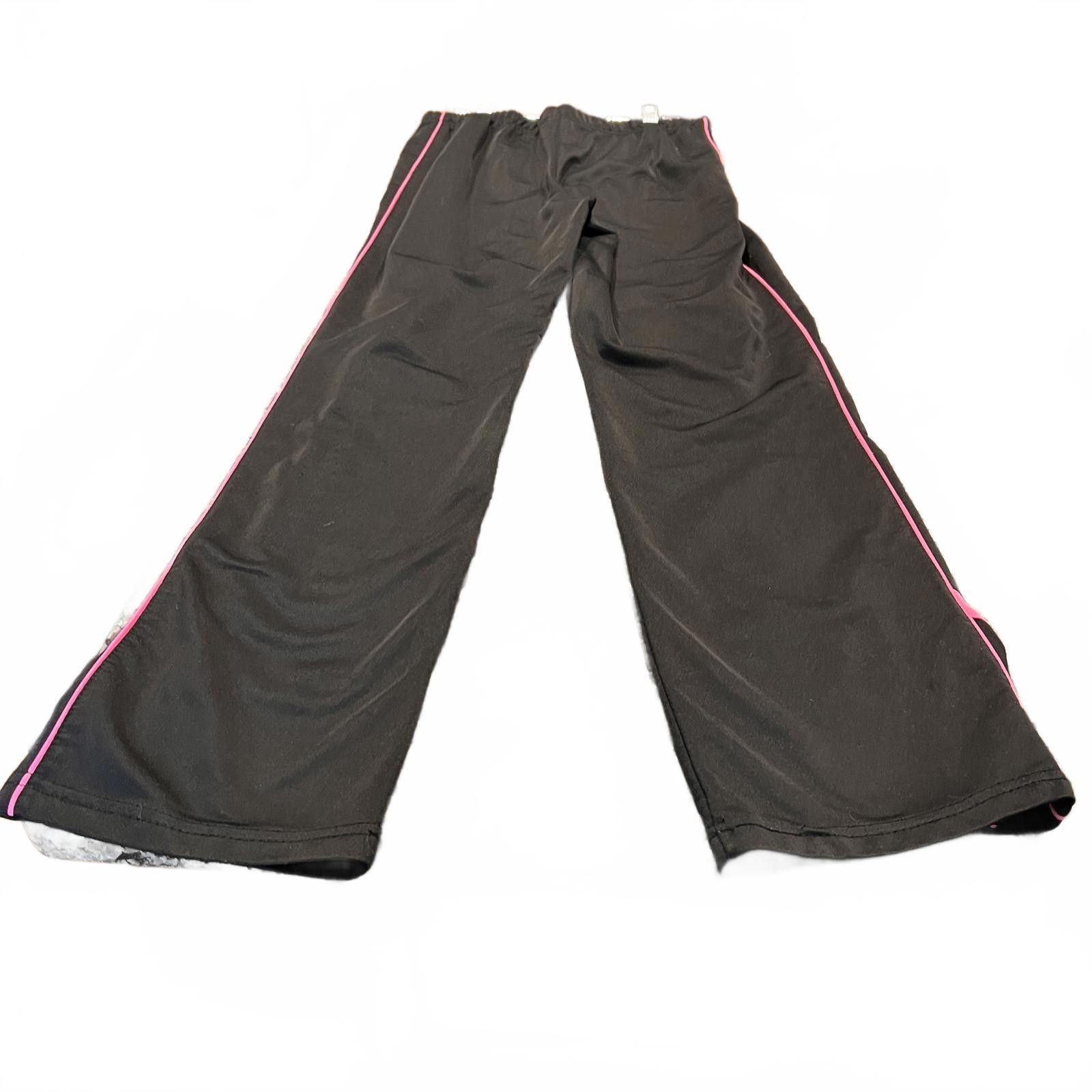 Unknown London Women's Black Activewear Pants with Pink Trim Size ONE SIZE - 1 Thumbnail