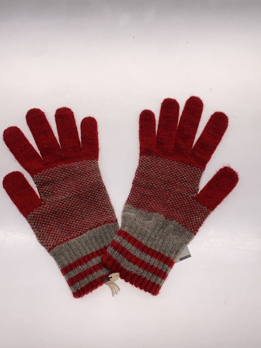 Diesel Diesel Monogram Wool Gloves Red Size ONE SIZE - 2 Thumbnail