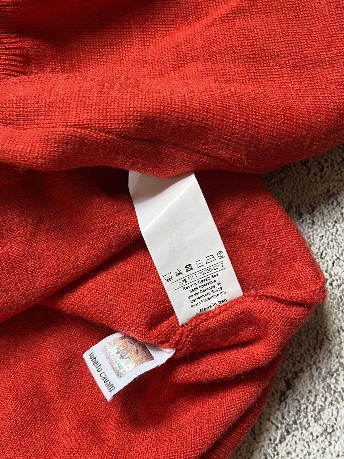 Just Cavalli × Roberto Cavalli × Vintage Vintage Roberto Cavalli Distressed Knit Wool Sweater Size US S / EU 44-46 / 1 - 8 Thumbnail