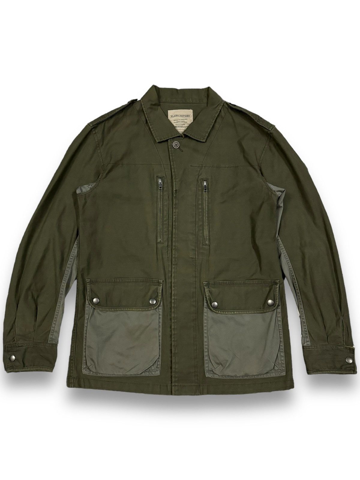 Japanese Brand Vintage Japanese Brand Multi-pockets Camo Army Field Jacket Size US M / EU 48-50 / 2 - 1 Thumbnail