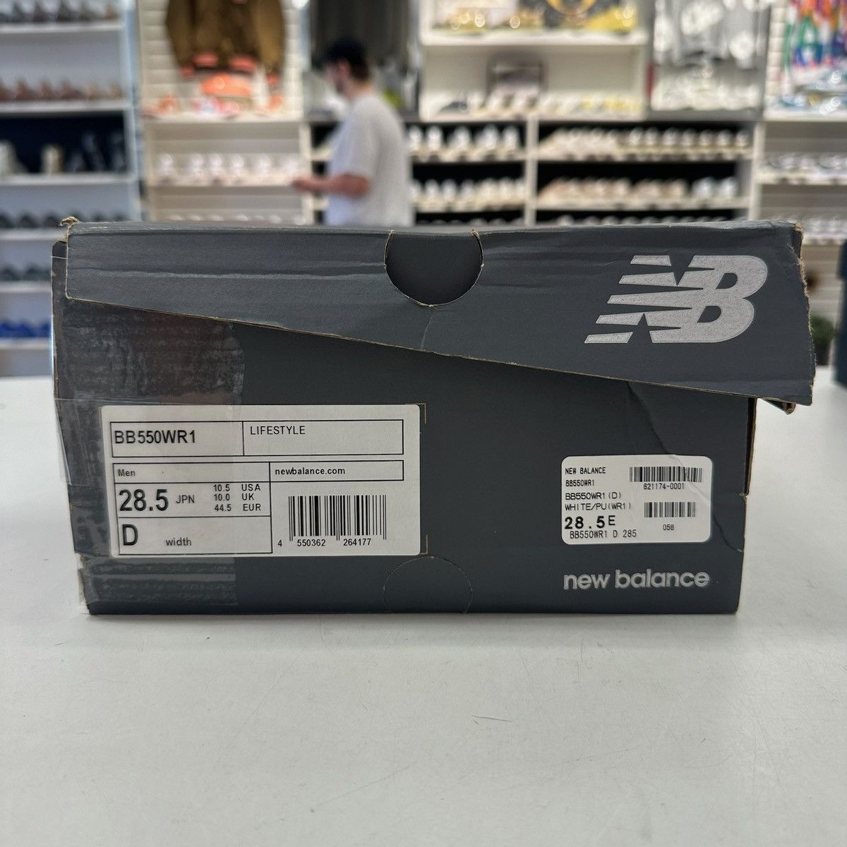 New Balance Size 10.5 - New Balance 550 White/Purple 2021 - BB550WR1 Size US 10.5 / EU 43-44 - 7 Thumbnail