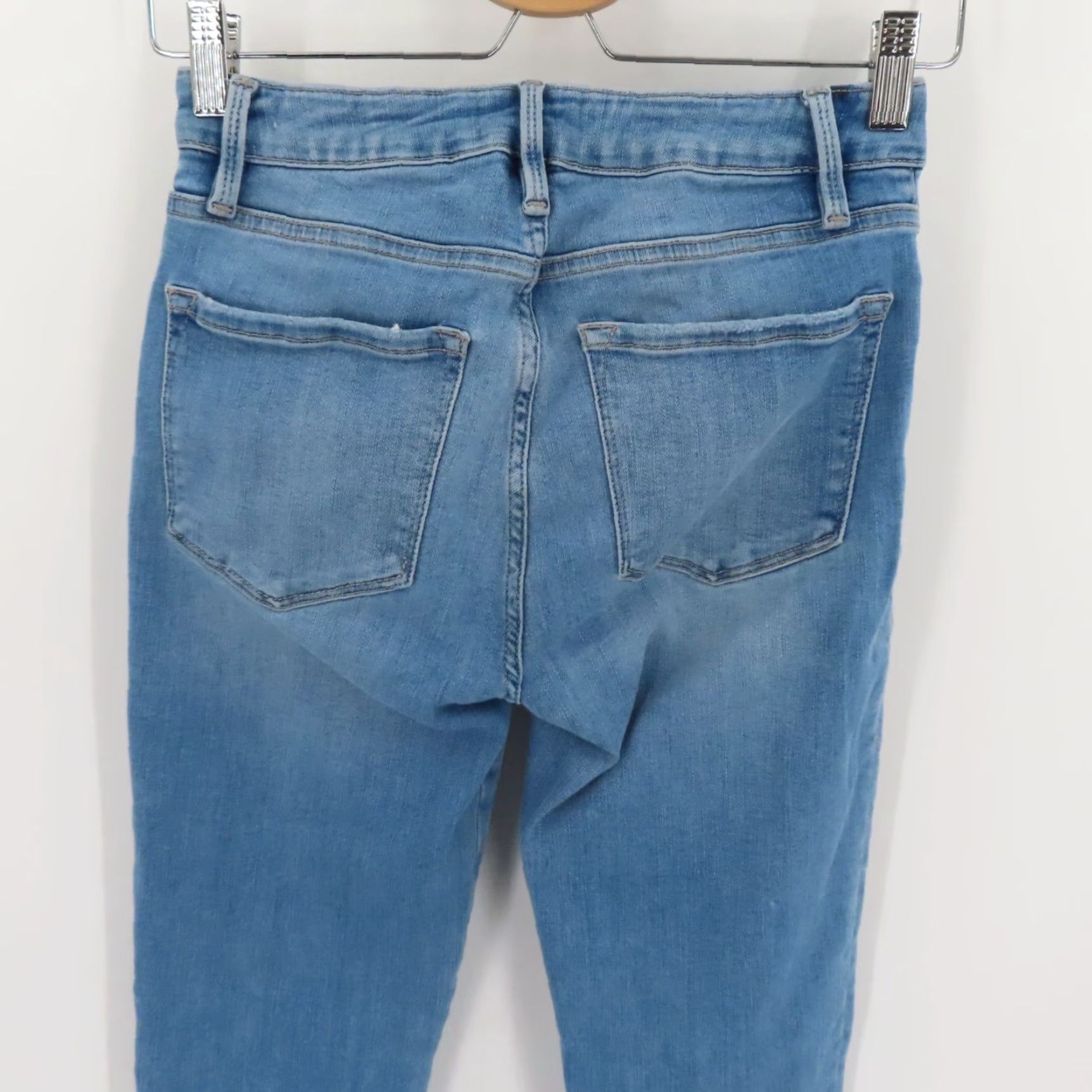 Frame FRAME Jeans Women 1 Le Skinny Light Blue Denim 5-Pocket Pockets Cotton Blend Jeans Shirt? Size 25" / US 0 / IT 36 - 5 Thumbnail