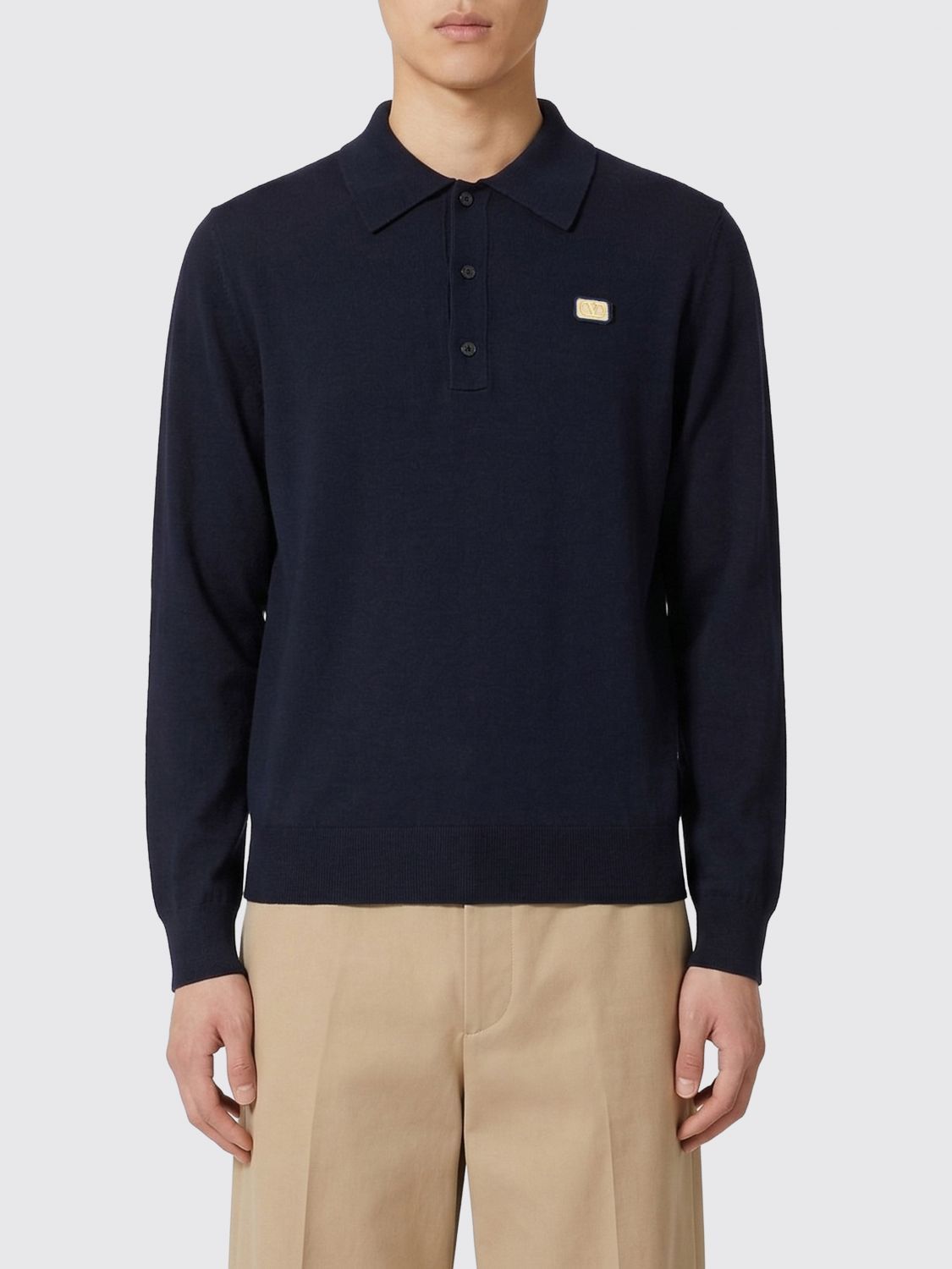 Valentino Valentino Polo Shirt Men Navy Size US XL / EU 56 / 4 - 1 Thumbnail