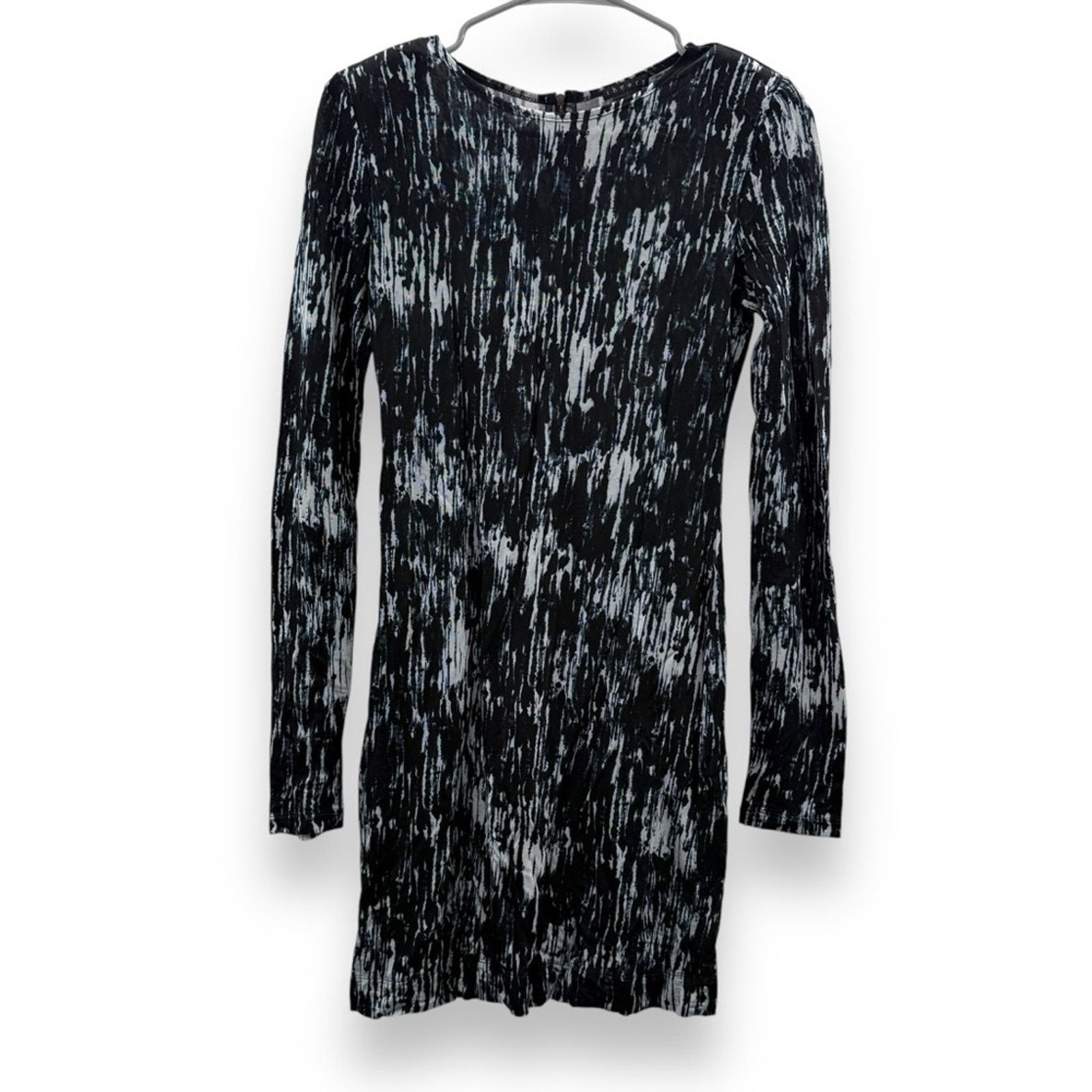 Theory Theory Madelina Storm Cloud Long Sleeve Mini Sheath Dress Size S / US 4 / IT 40 - 1 Thumbnail