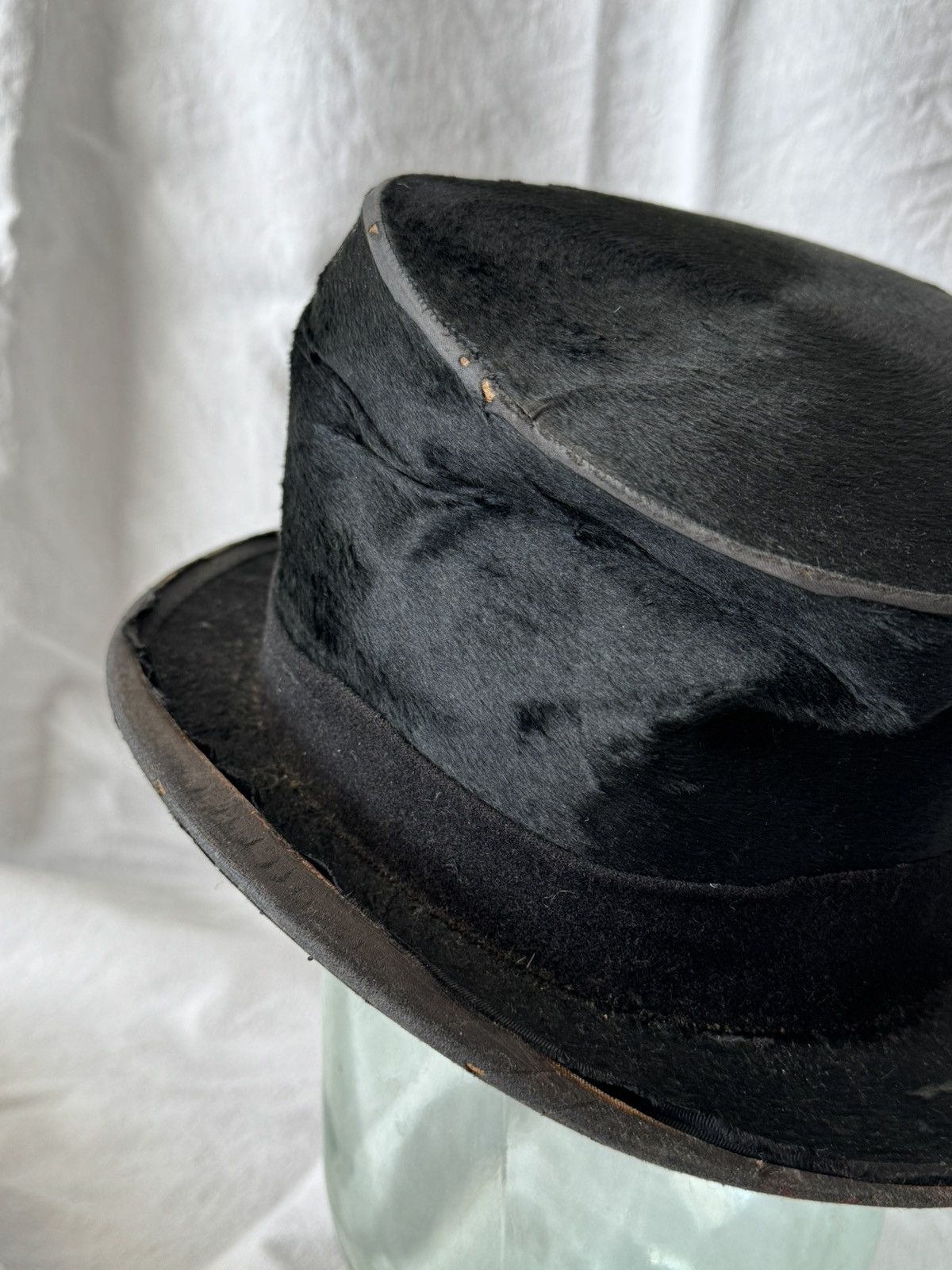 Japanese Brand Early 20th Century British Beaver Fur Art Deco Top Hat Size ONE SIZE - 3 Thumbnail