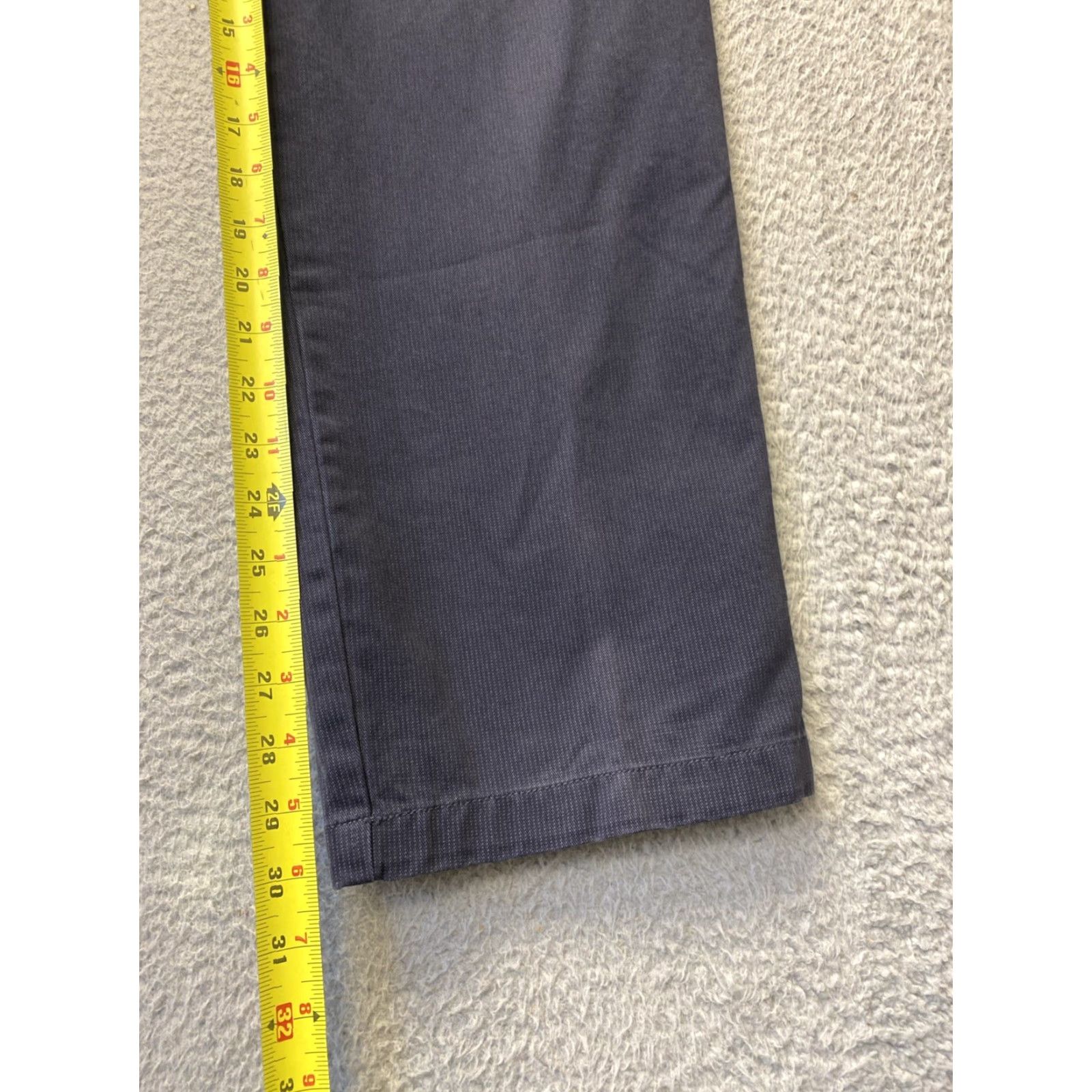 Dockers DOCKERS Khaki Pants Men’s 32x30 Gray Straight Fit 5-Pocket Flat Front Knit Cotton Casual Regular Mens Size US 32 / EU 48 - 5 Thumbnail