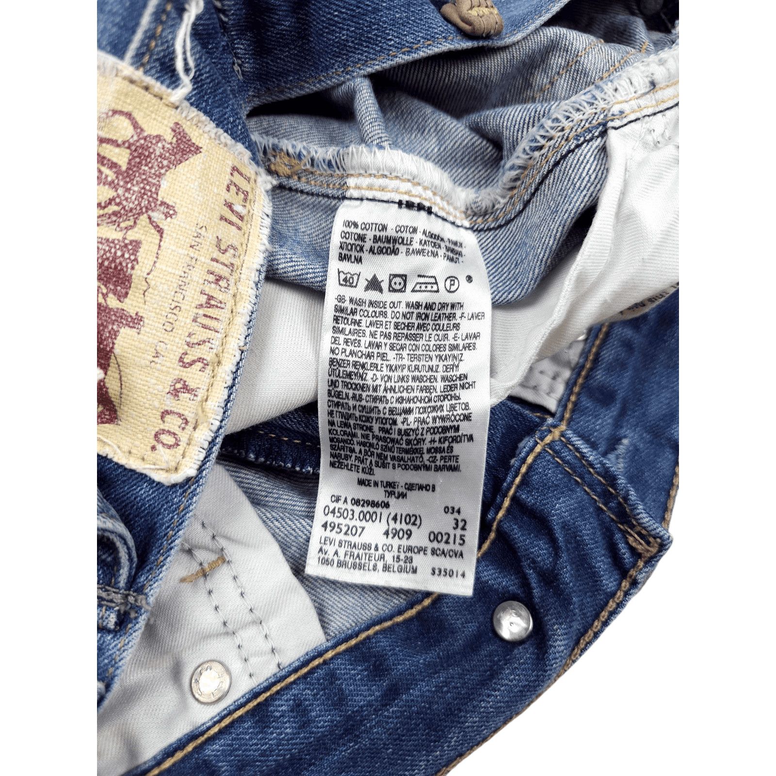 Levi's × Levi's Vintage Clothing × Vintage 💎Size 32 Levi's 506 Engineered Shorts Jorts Loose Denim Size US 32 / EU 48 - 14 Thumbnail