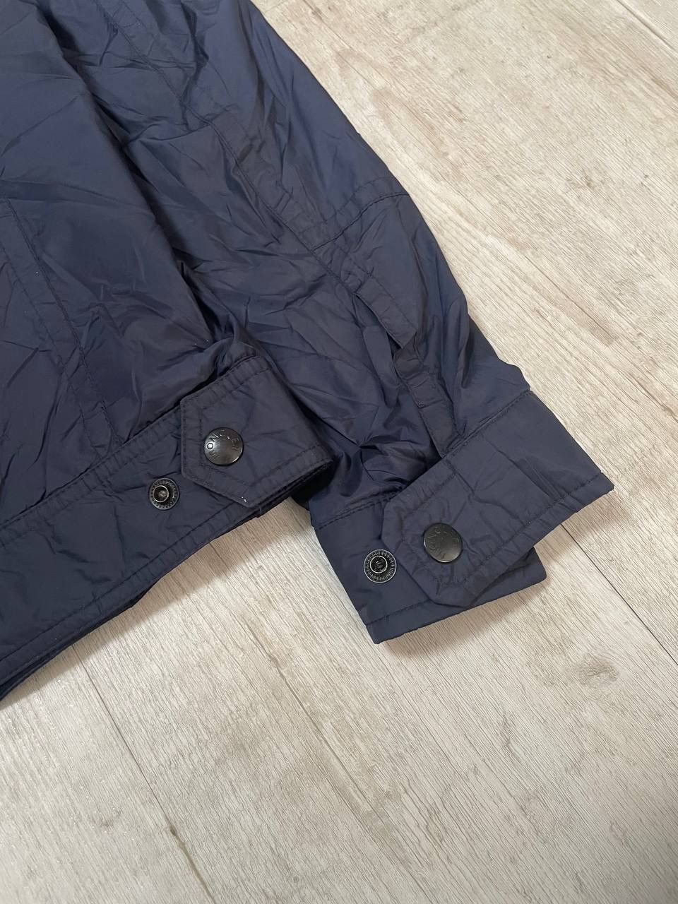 Moncler light jacket navy blue logo in hend 2 size S-M