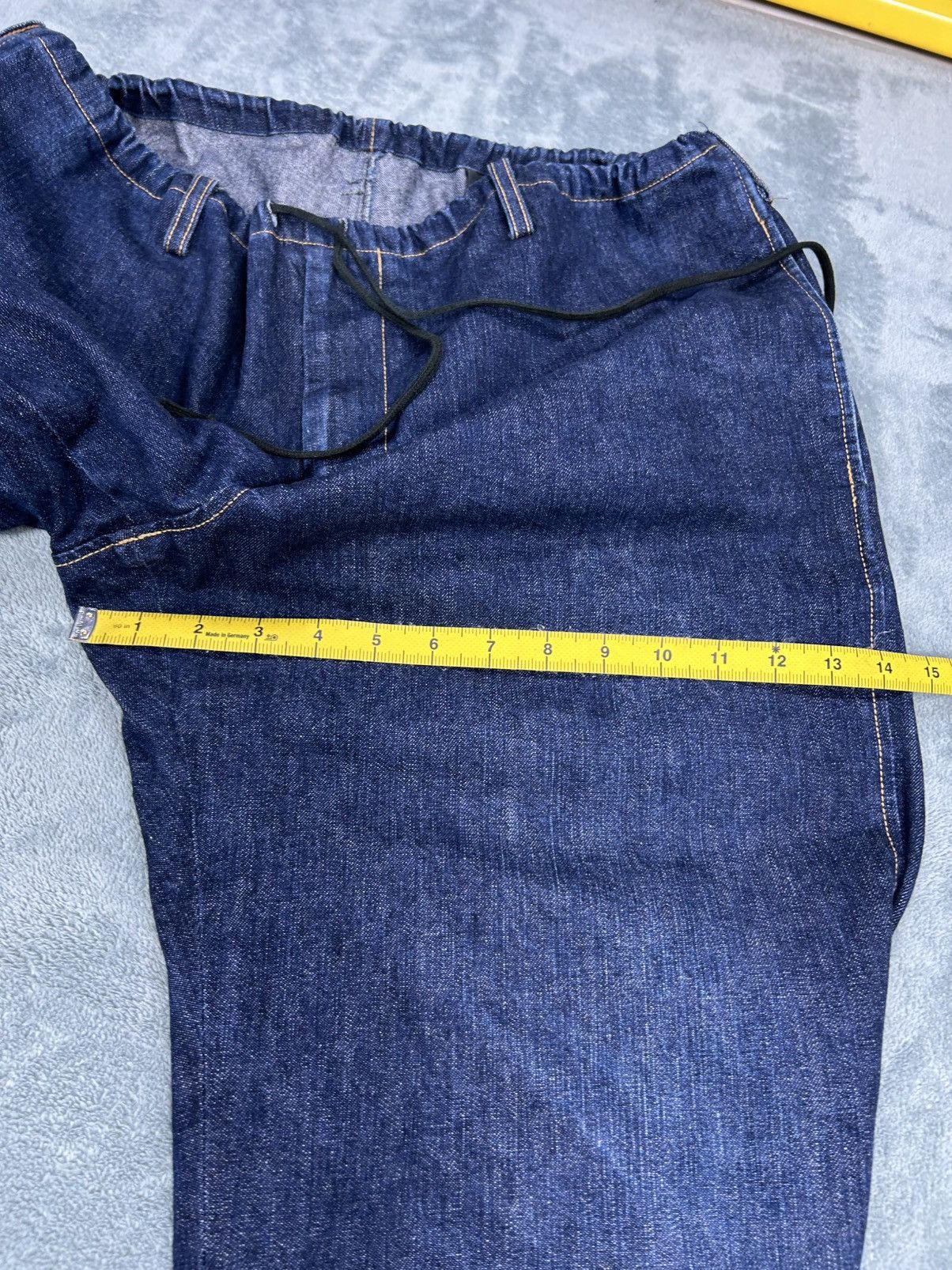Yohji Yamamoto Yohji Yamamoto Drawstring Denim Jeans Size US 35 - 10 Thumbnail