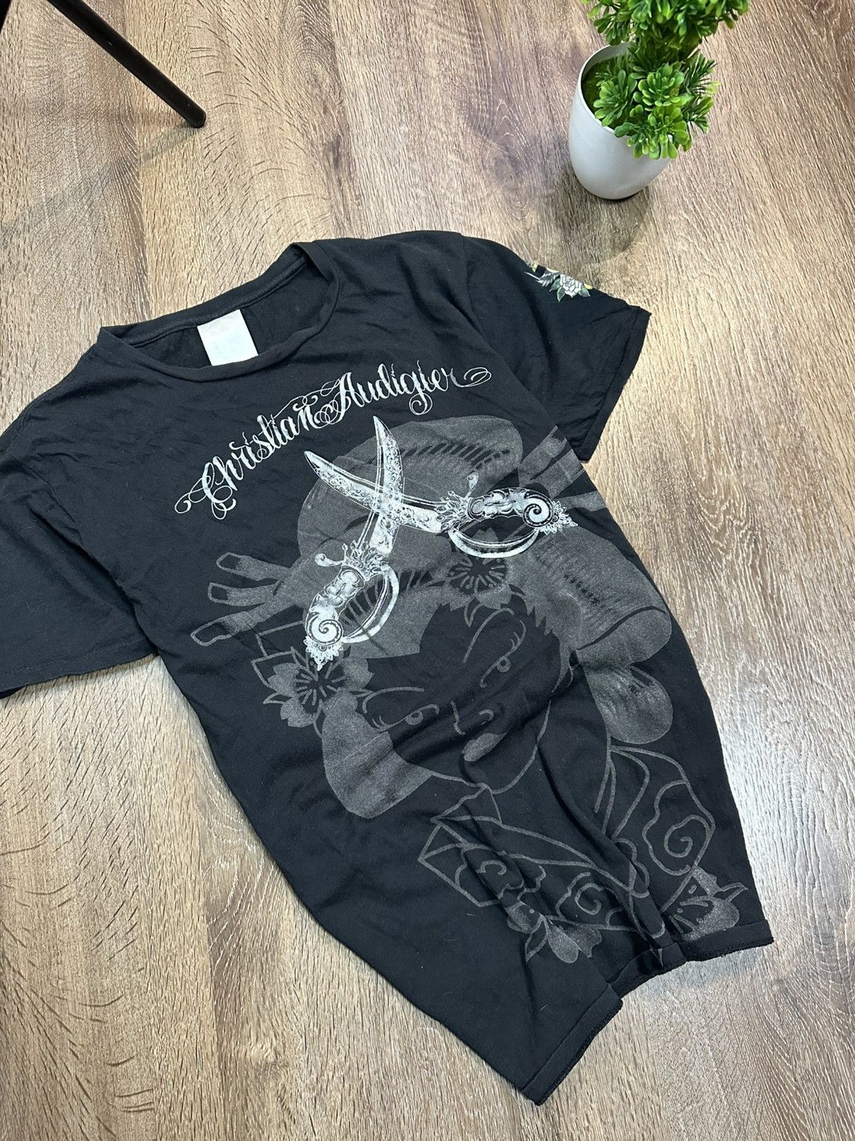 Christian Audigier Vintage Christian Audigier T-Shirt Big Print Streetwear Size US S / EU 44-46 / 1 - 2 Thumbnail