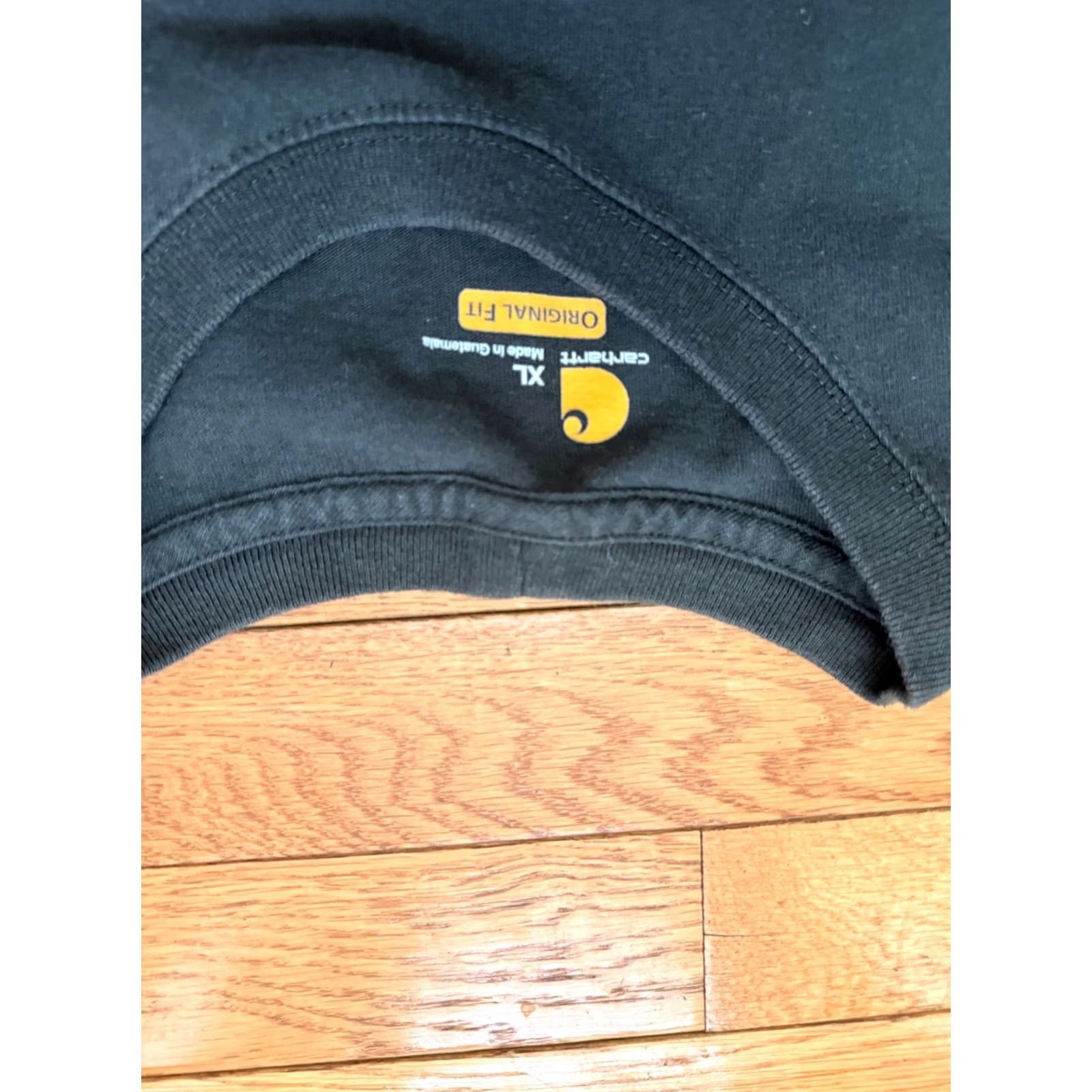 Carhartt Carhartt Shirt Mens XL Black Pocket Logo Original Fit Work Tee Tagless K87 T-Shirt Regular Short Sleeve Crew Neck Logo Mens XL Black Size US XL / EU 56 / 4 - 4 Thumbnail