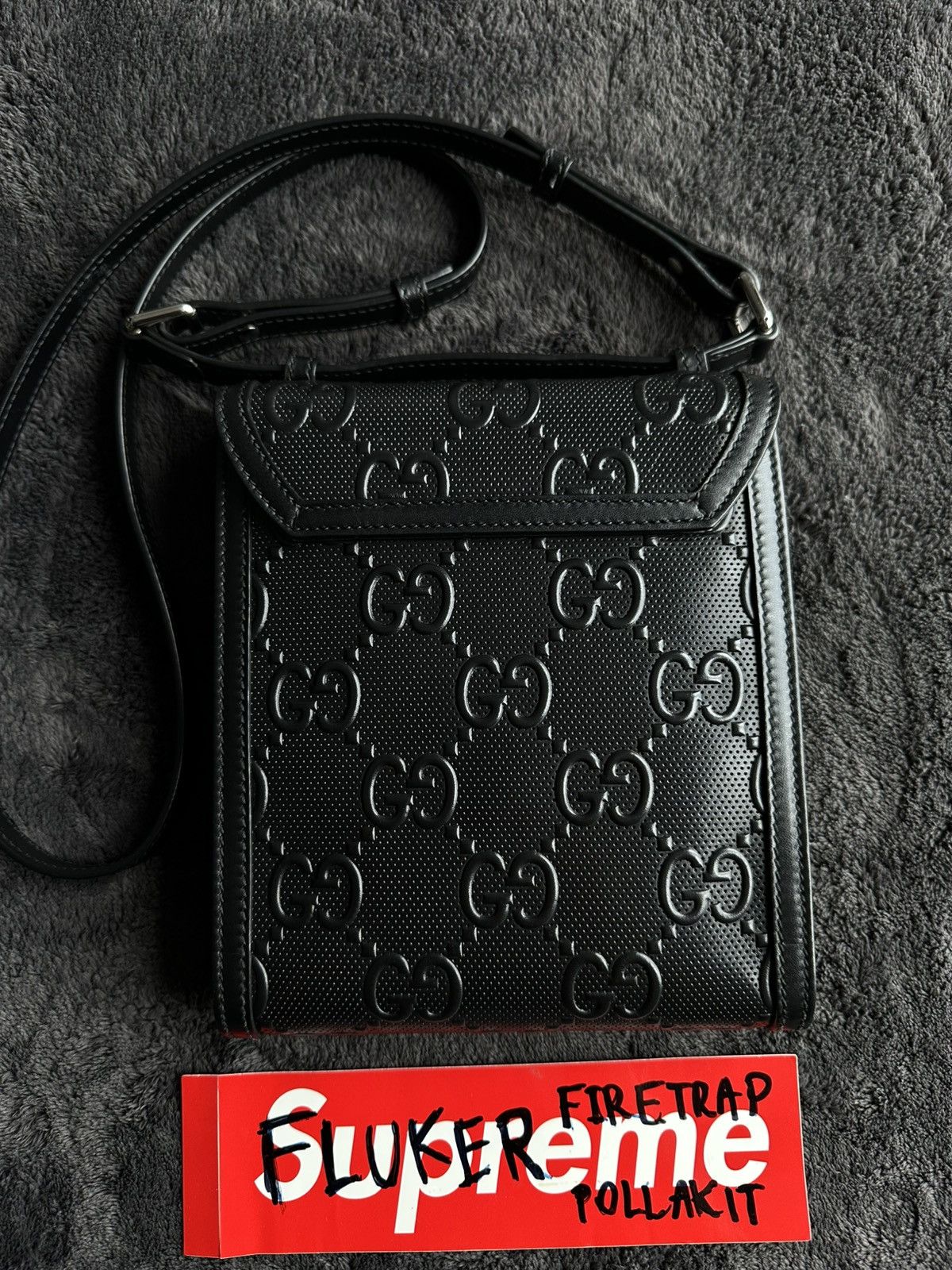 Gucci Gucci GG Embossed Messenger Bag Size ONE SIZE - 3 Thumbnail