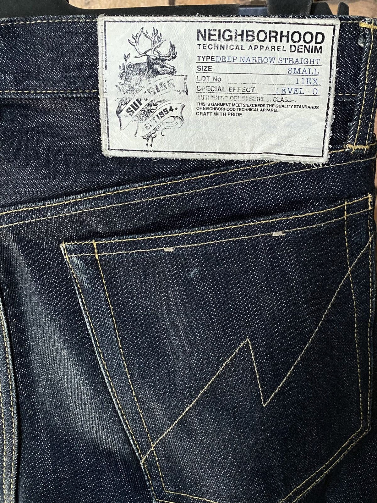 Neighborhood $486 NBHD SELVEDGE DENIM NEIGHBORHOOD RAW RED LINE JAPANESE Size US 30 / EU 46 - 3 Thumbnail