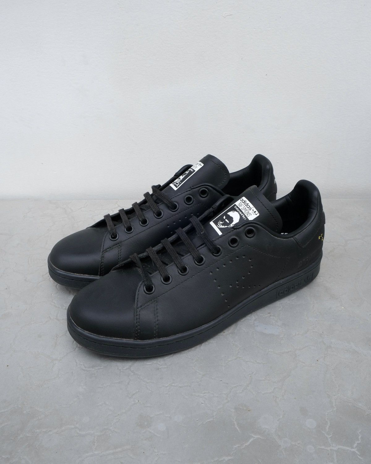 Adidas × Raf Simons RAF SIMONS x ADIDAS Black Stan Smith Shoes Size US 8 / EU 41 - 1 Thumbnail
