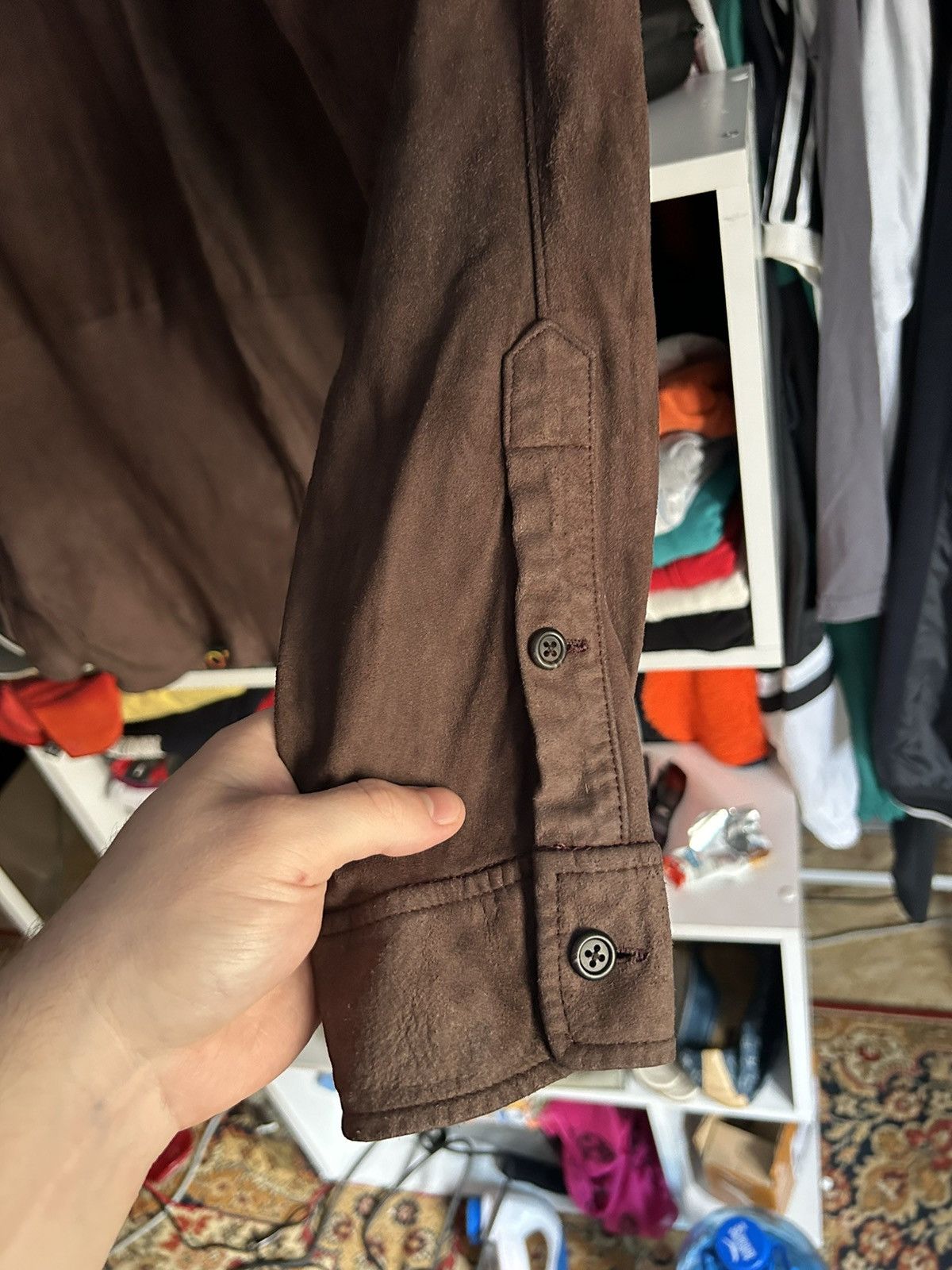 Leather × Polo Ralph Lauren × Vintage Vintage Polo Ralph Lauren leather shirt Size US L / EU 52-54 / 3 - 17 Thumbnail