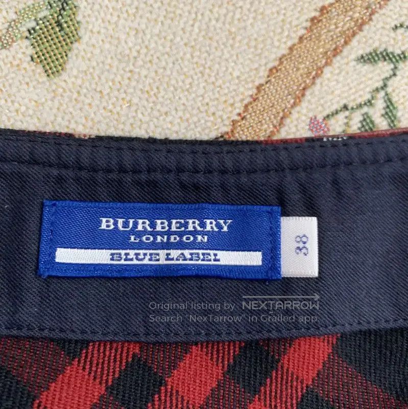 Burberry Burberry Red Cotton Plaid Women’s Skirt. Size 27" / US 4 / IT 40 - 4 Thumbnail
