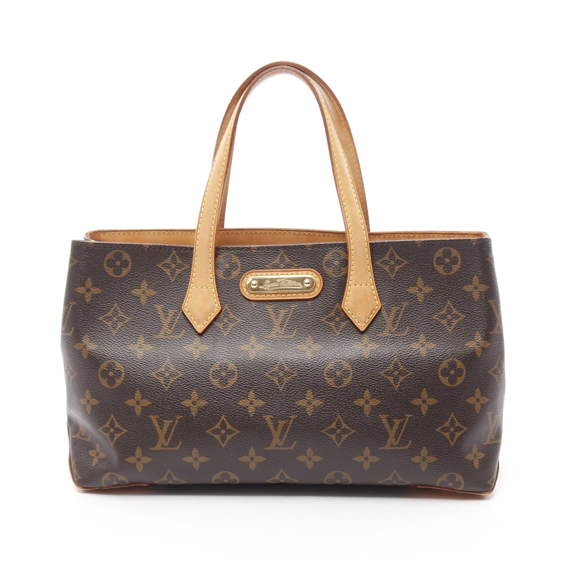 Louis Vuitton Louis Vuitton Wilshire Pm Monogram Handbag Leather Brown Size ONE SIZE - 1 Thumbnail