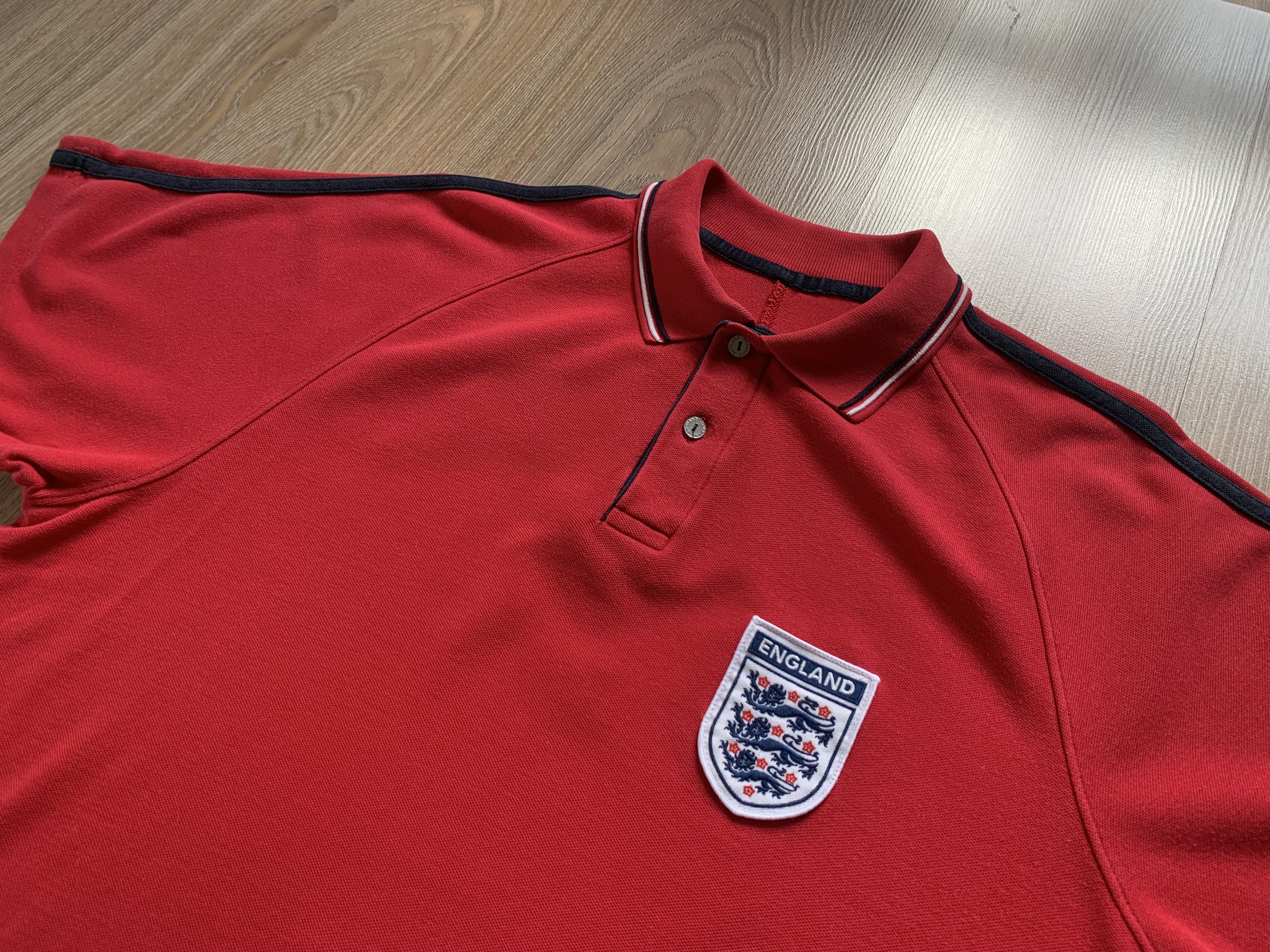 Marks & Spencer × Vintage Marks And Spencer England Red Cotton Polo Size US M / EU 48-50 / 2 - 4 Thumbnail