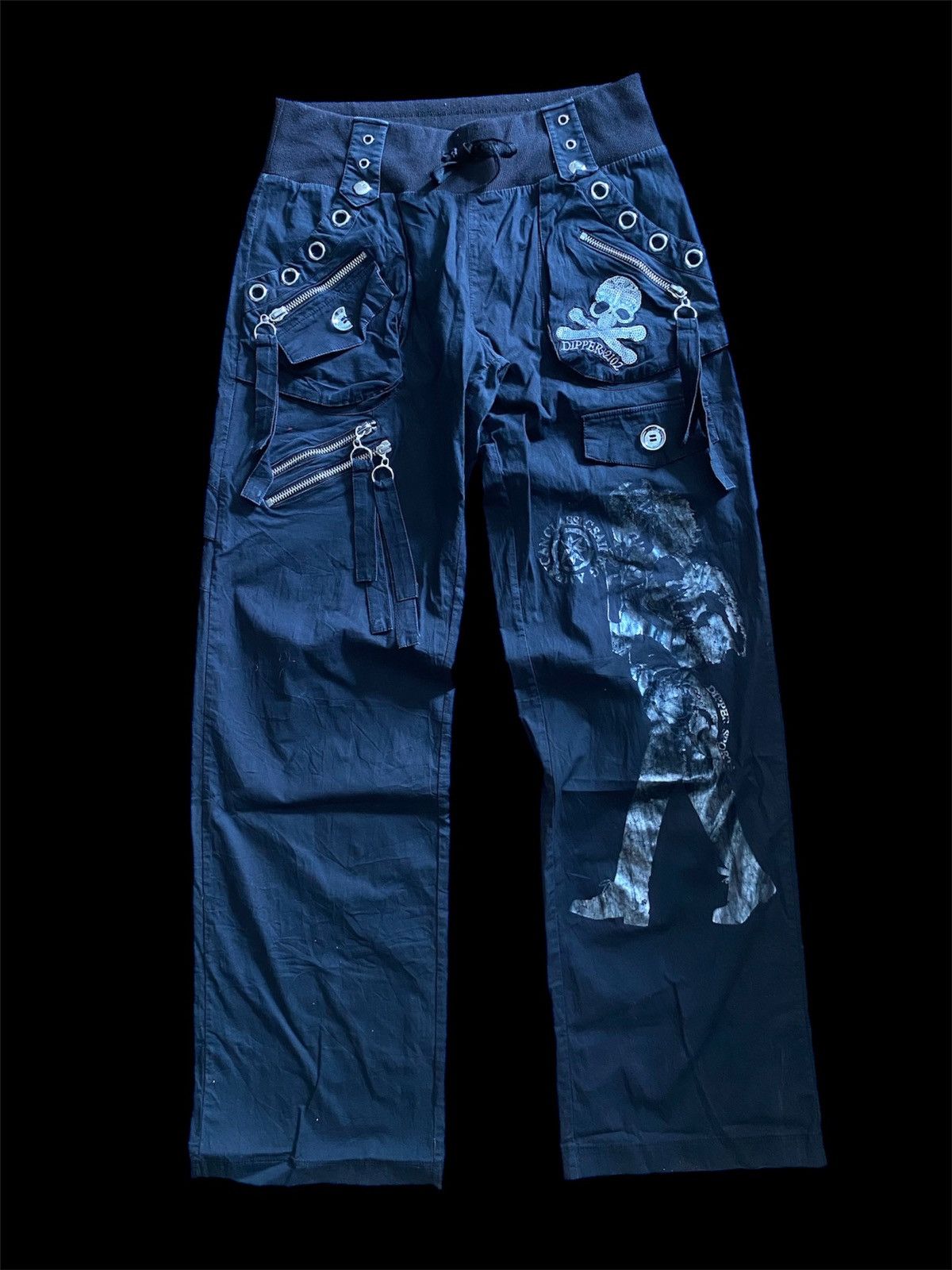 If Six Was Nine × Japanese Brand × Le Grande Bleu (L.G.B.) G.O.A style dipper bondage punk seditionaries pants Size US 29 - 1 Thumbnail