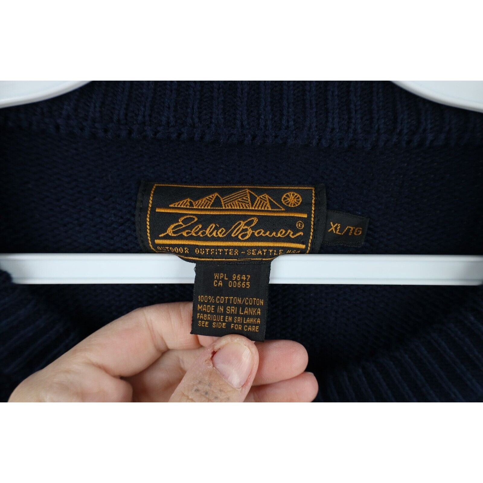 Eddie Bauer × Vintage Vintage 90s Eddie Bauer Heavy Christmas Snowflake Sweater Size US XL / EU 56 / 4 - 8 Thumbnail