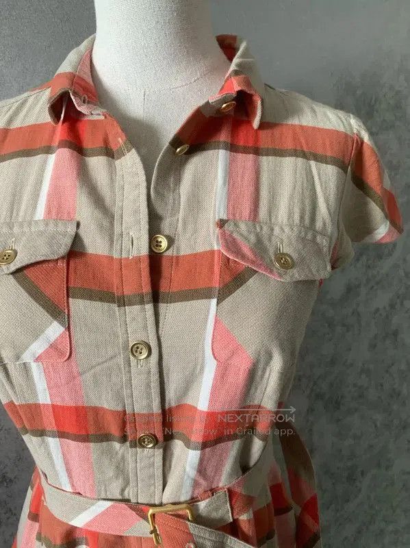 Burberry Burberry Colorblock Cotton Short Sleeve Dress. Size M / US 6-8 / IT 42-44 - 3 Thumbnail