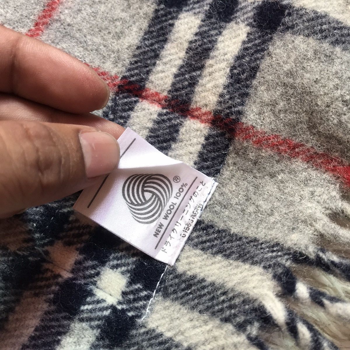 Burberry × Vintage ‼️VINTAGE BURBERRY WOOL SCARF BIG LOGO NOVACHECK‼️ Size ONE SIZE - 5 Thumbnail