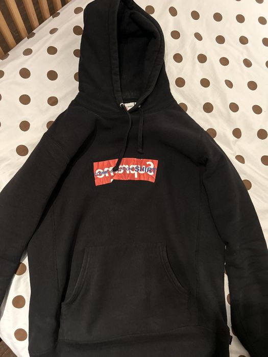 Supreme comme des cheap garcons box logo hoodie