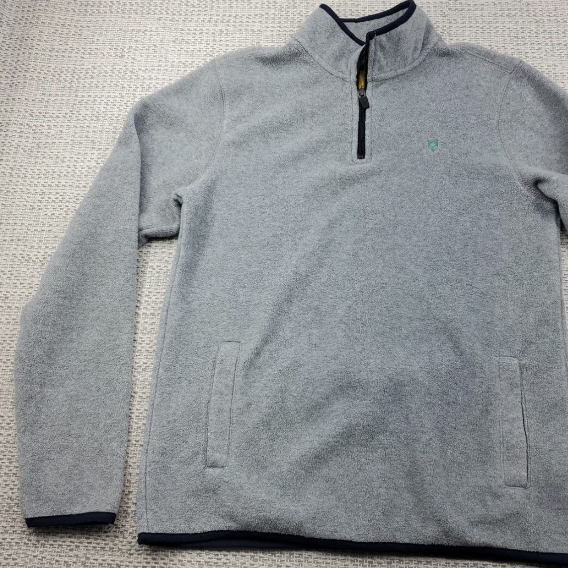 Prince Prince & Fox Mens S Light Gray Pullover Sweater 1/4 Zip Athleisure Hiking Golf Size US S / EU 44-46 / 1 - 3 Thumbnail