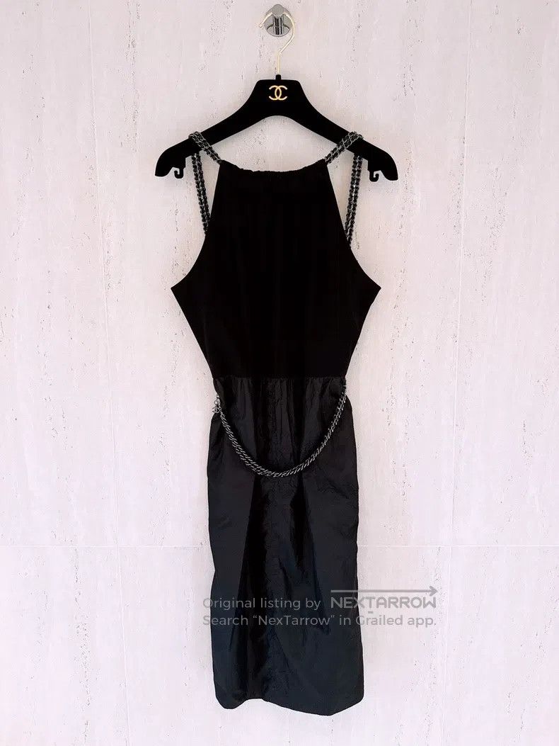 Chanel Chanel Leather-wearing chain stitching dress Size XS / US 0-2 / IT 36-38 - 1 Thumbnail