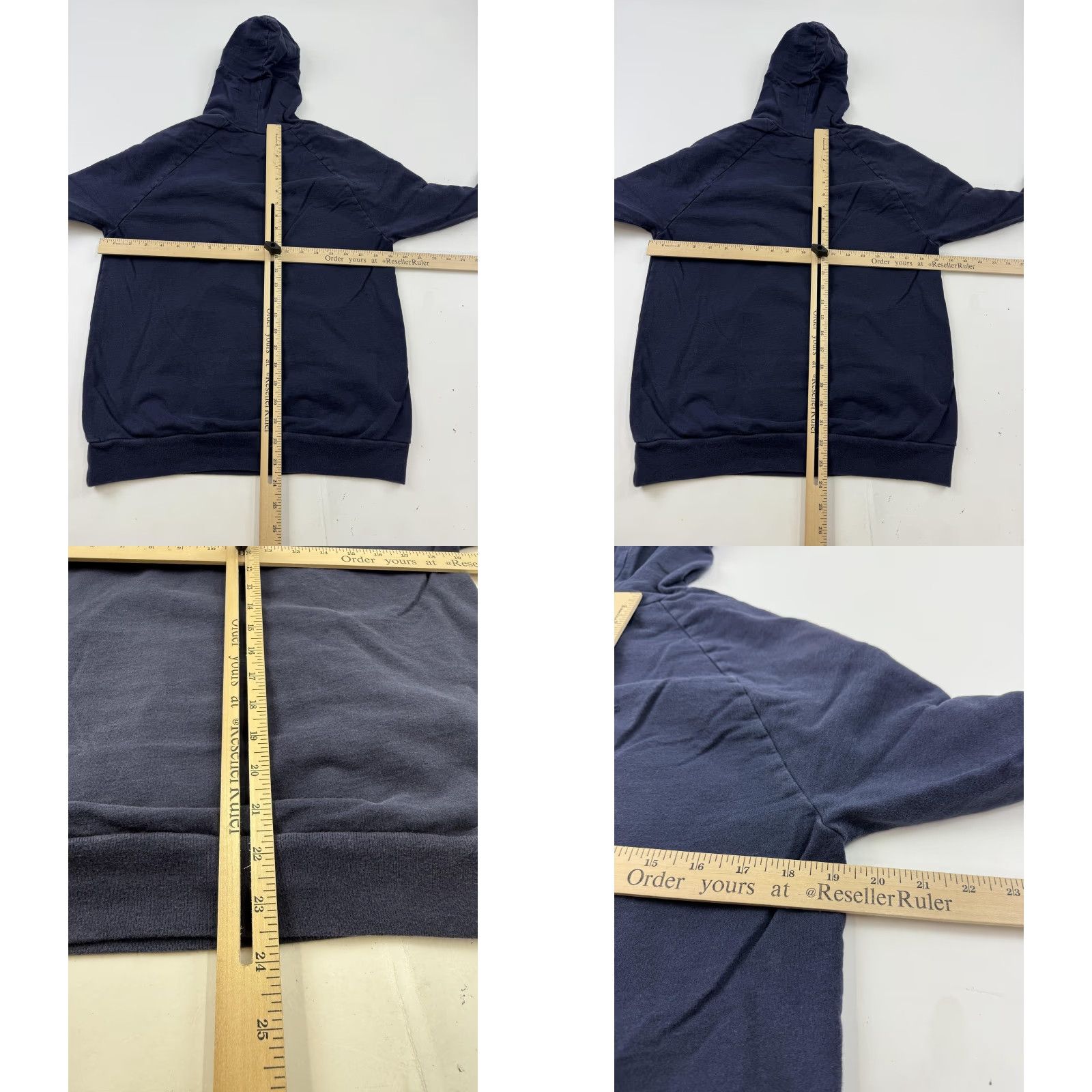 American Apparel American Apparel Hoodie Mens M Blue Fleece Pullover Solid Sweatshirt Size US M / EU 48-50 / 2 - 8 Thumbnail