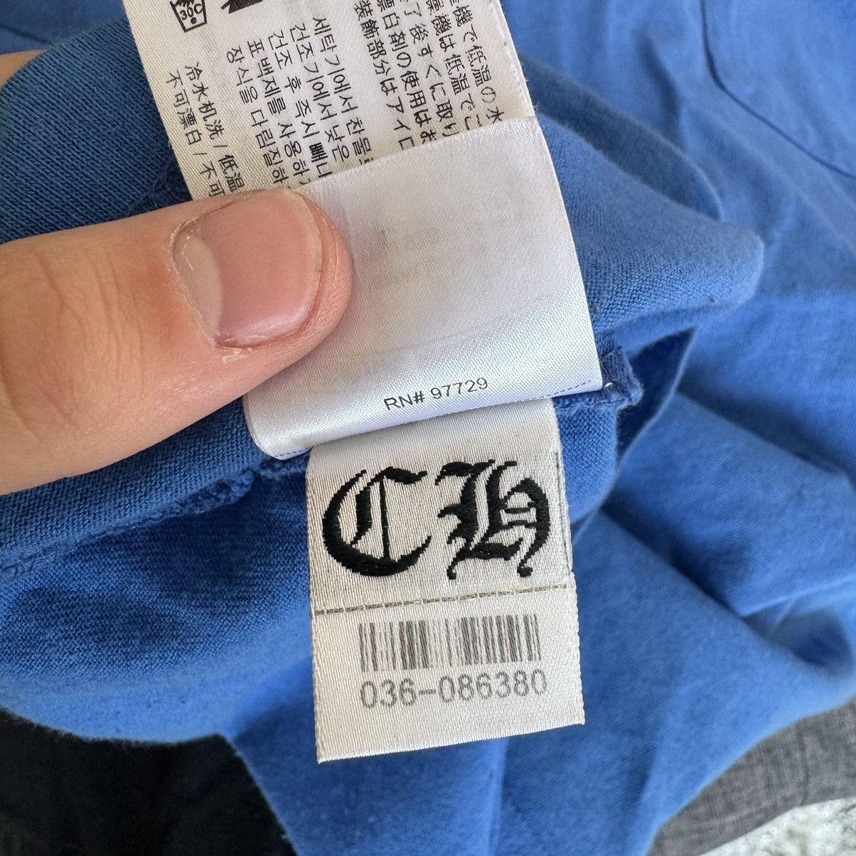 Chrome Hearts Scroll logo pocket short sleeve tee Size US S / EU 44-46 / 1 - 12 Thumbnail