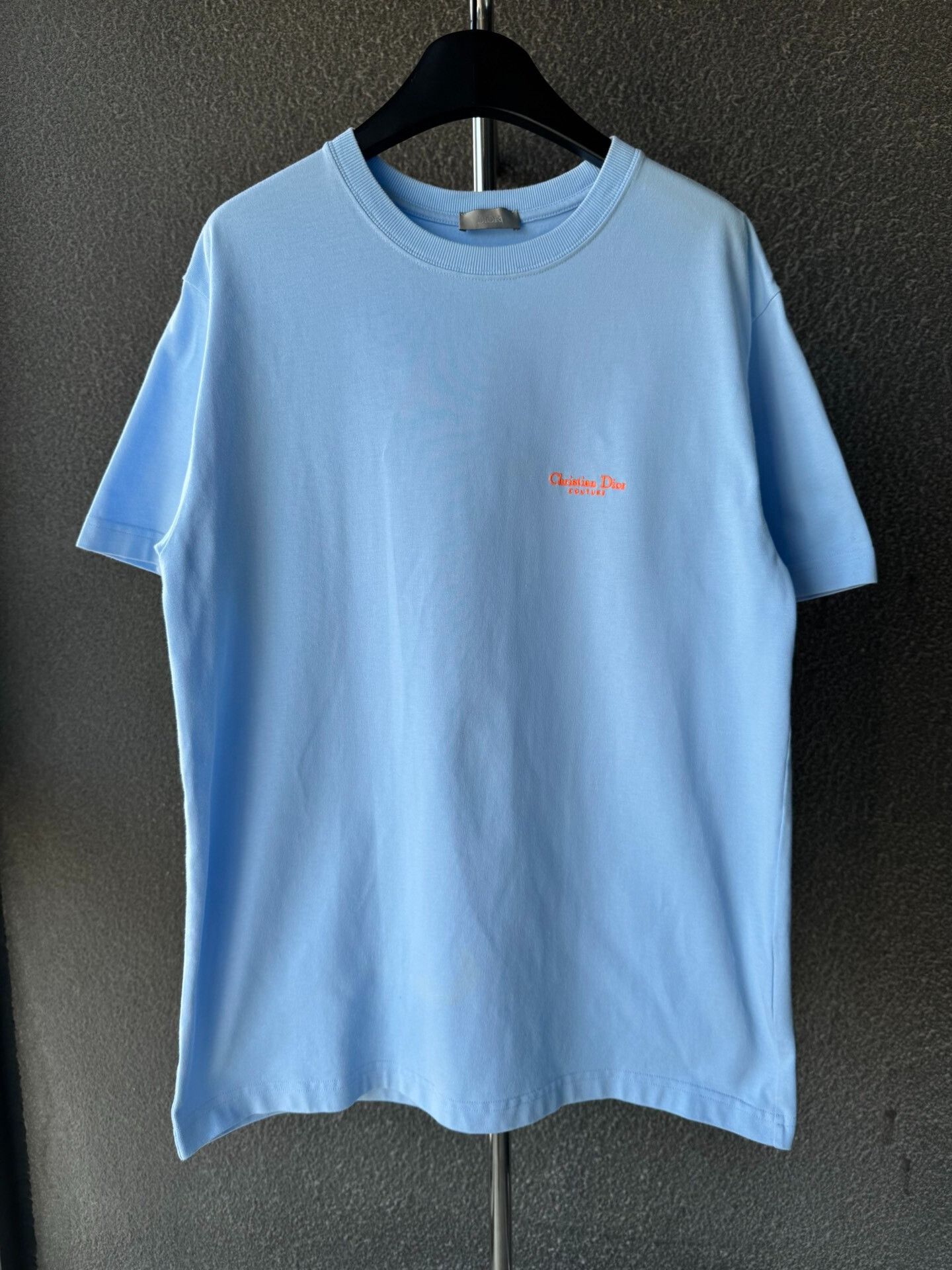 Dior Dior Embroidered Blue Short Sleeve Shirt Size US M / EU 48-50 / 2 - 1 Thumbnail