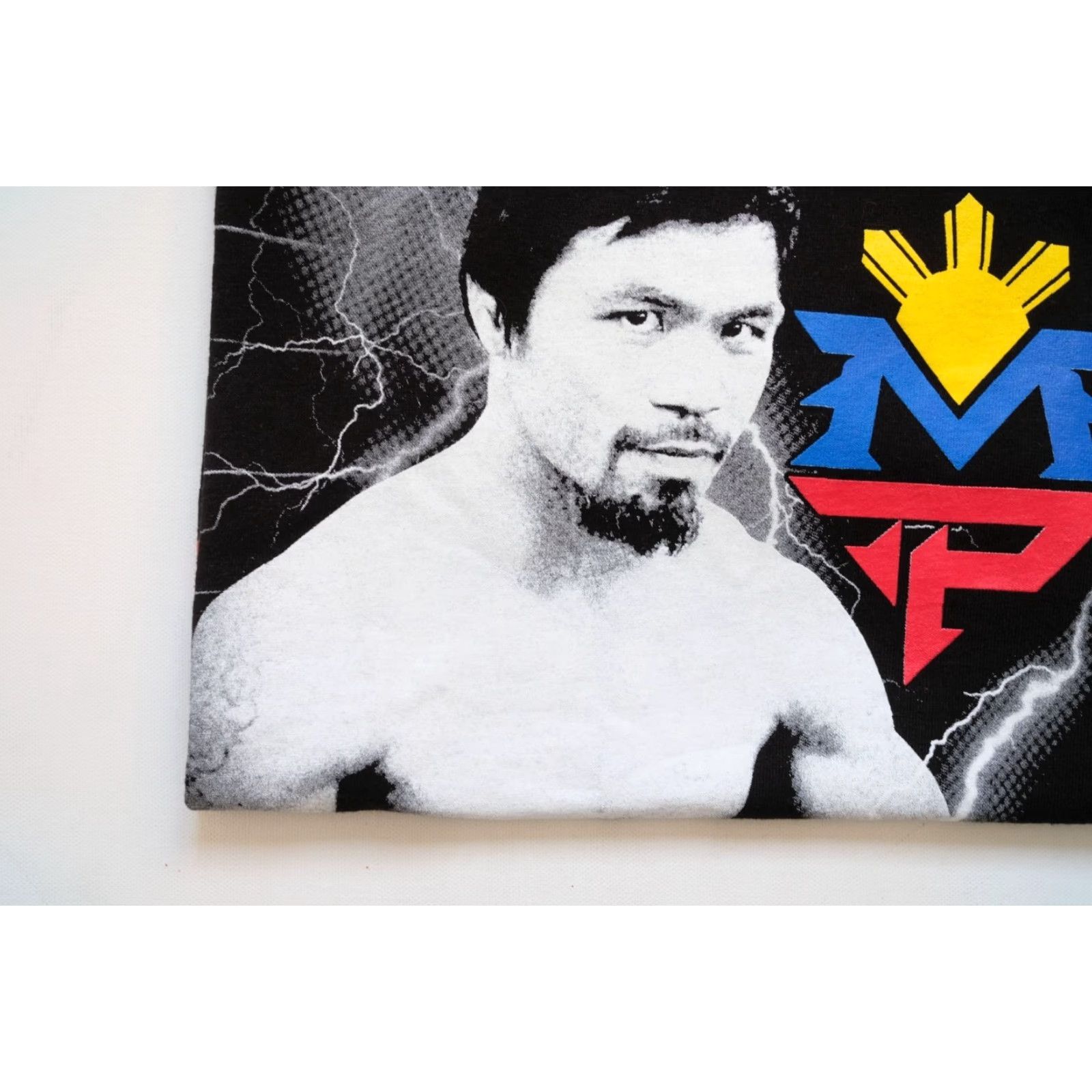 Vintage MANNY PACQUIAO BOXING VTG Y2K NEW NWOT 2015 VEGAS GRAPHIC SHAKA T SHIRT M Black Mens Short Sleeve Crew Neck 19" Pit to Pit 30" Length Size US M / EU 48-50 / 2 - 4 Thumbnail