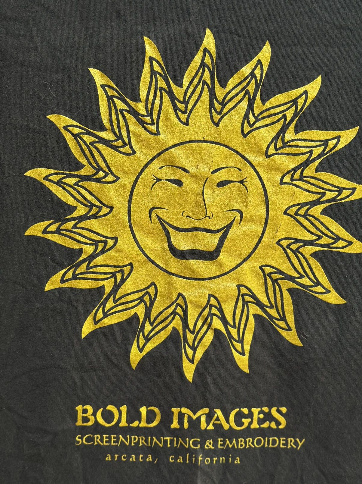 Fruit Of The Loom × Vintage Vintage Bold Images Sun Smiley Faded Tee Size US M / EU 48-50 / 2 - 2 Thumbnail