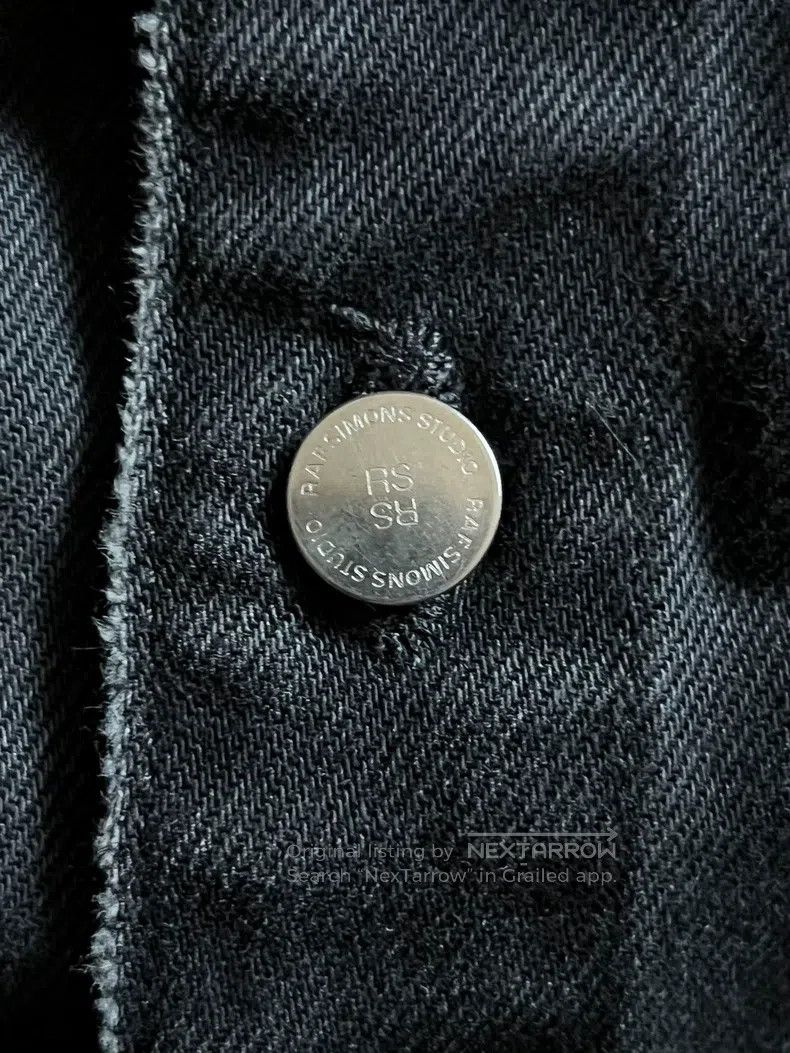 Raf Simons Raf Simons RS leather brand denim long-sleeved shirt Size US L / EU 52-54 / 3 - 6 Thumbnail