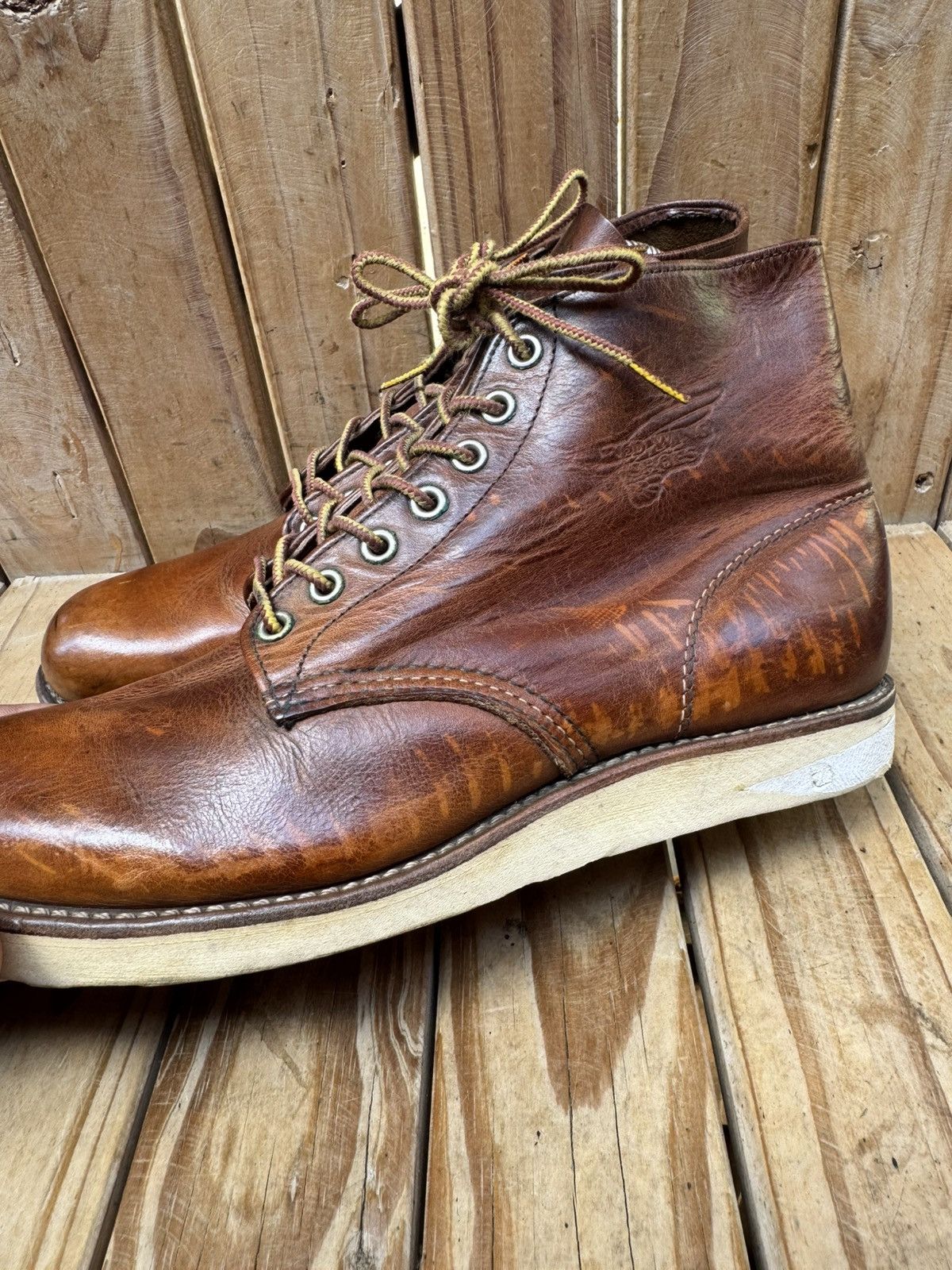 Red Wing Red Wing 9111 Chukka Brown leather boots EUR 41.5 UK 7.5 Size US 8.5 / EU 41-42 - 24 Thumbnail