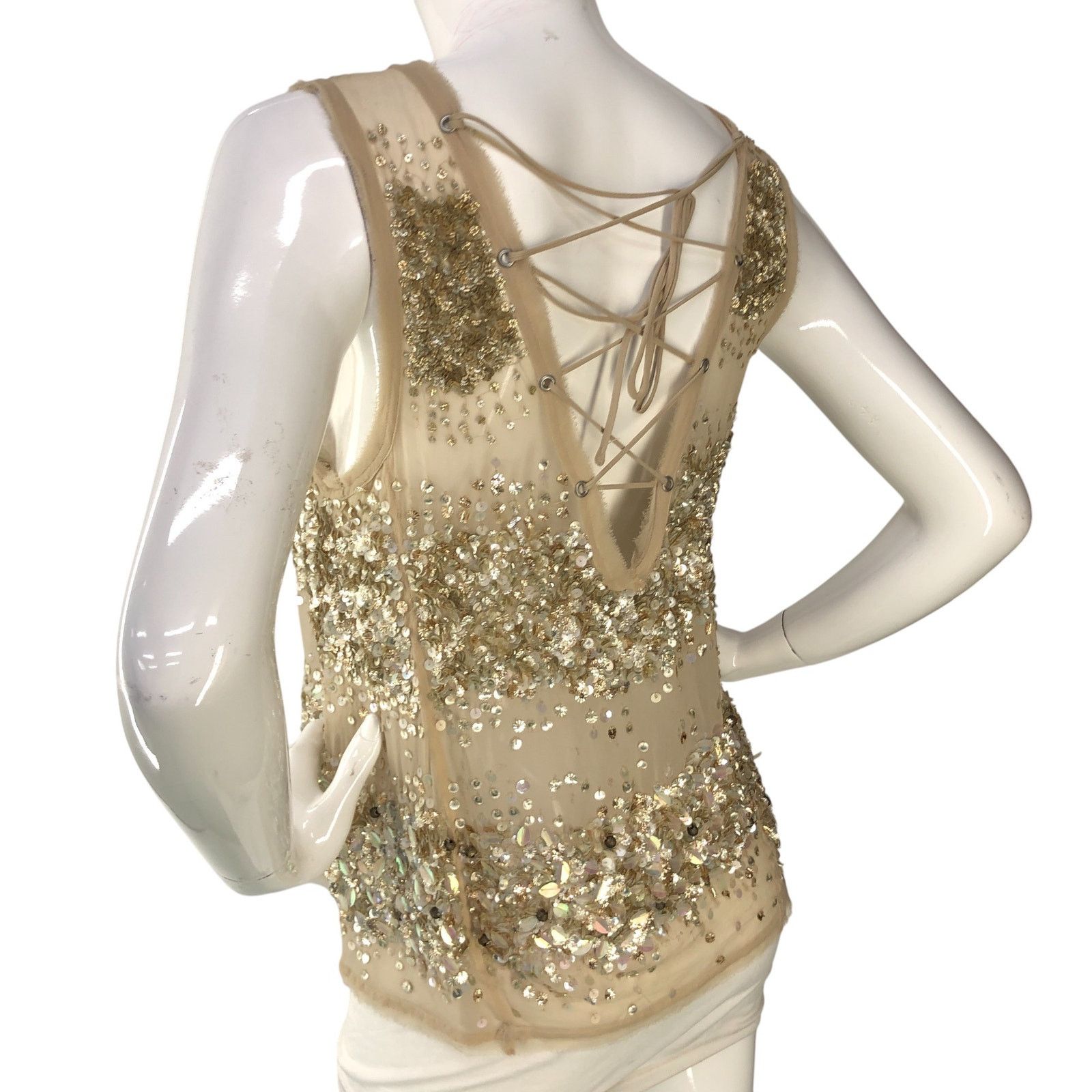 Allsaints Allsaints All Saints Size 4 Top Restrain Beaded TINY FLAW Size S / US 4 / IT 40 - 6 Thumbnail