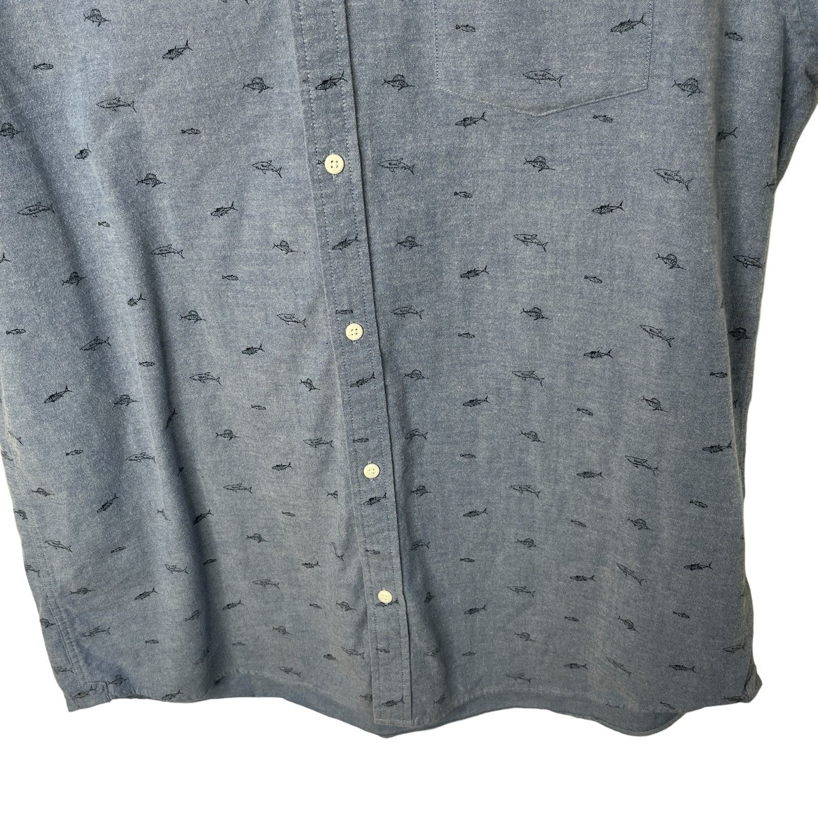 Other Hawker Rye Fish Button Down Stretch Oxford Slim XXL Tall Size US XXL / EU 58 / 5 - 10 Thumbnail