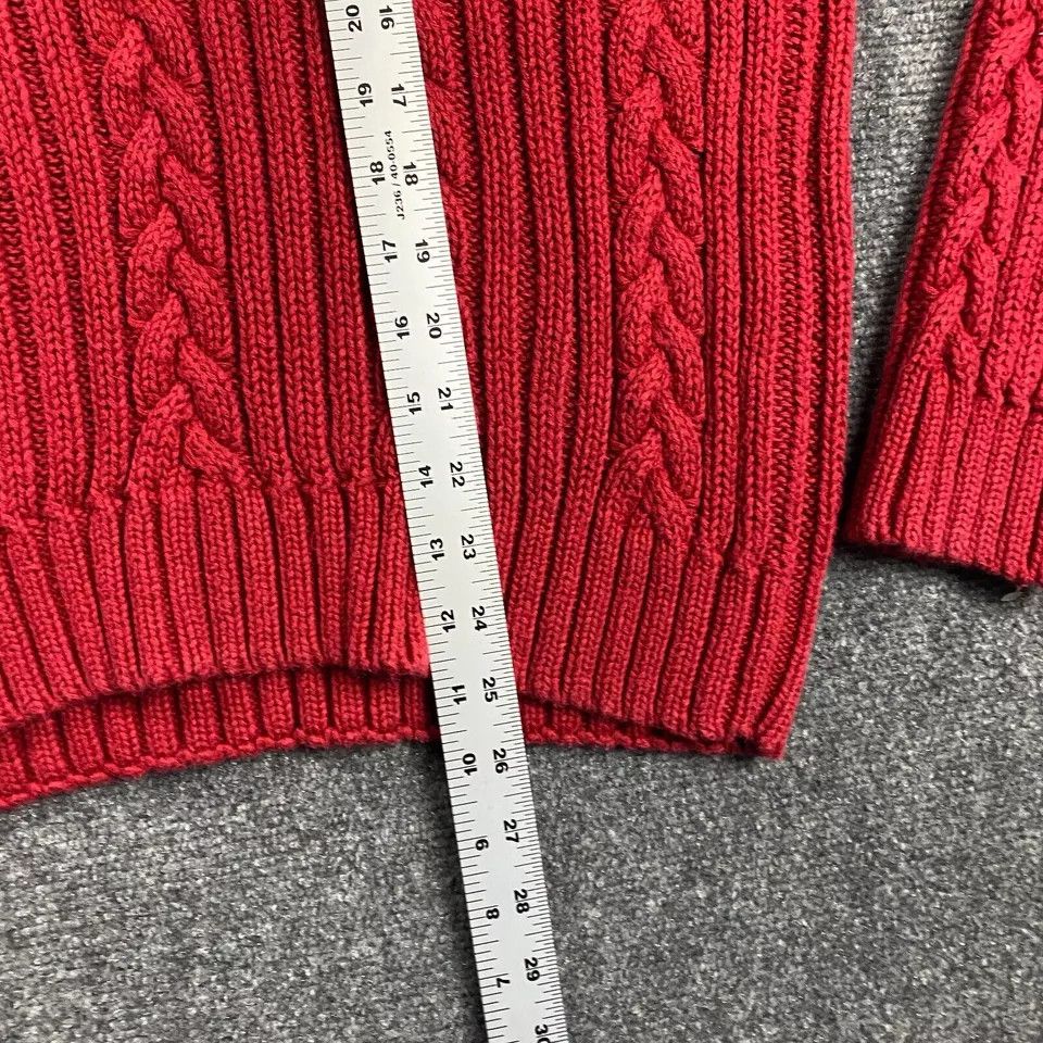 Old Navy × Vintage Old Navy Sweater Womens Large Cable Knit Chunky Ramie Size L / US 10 / IT 46 - 6 Thumbnail