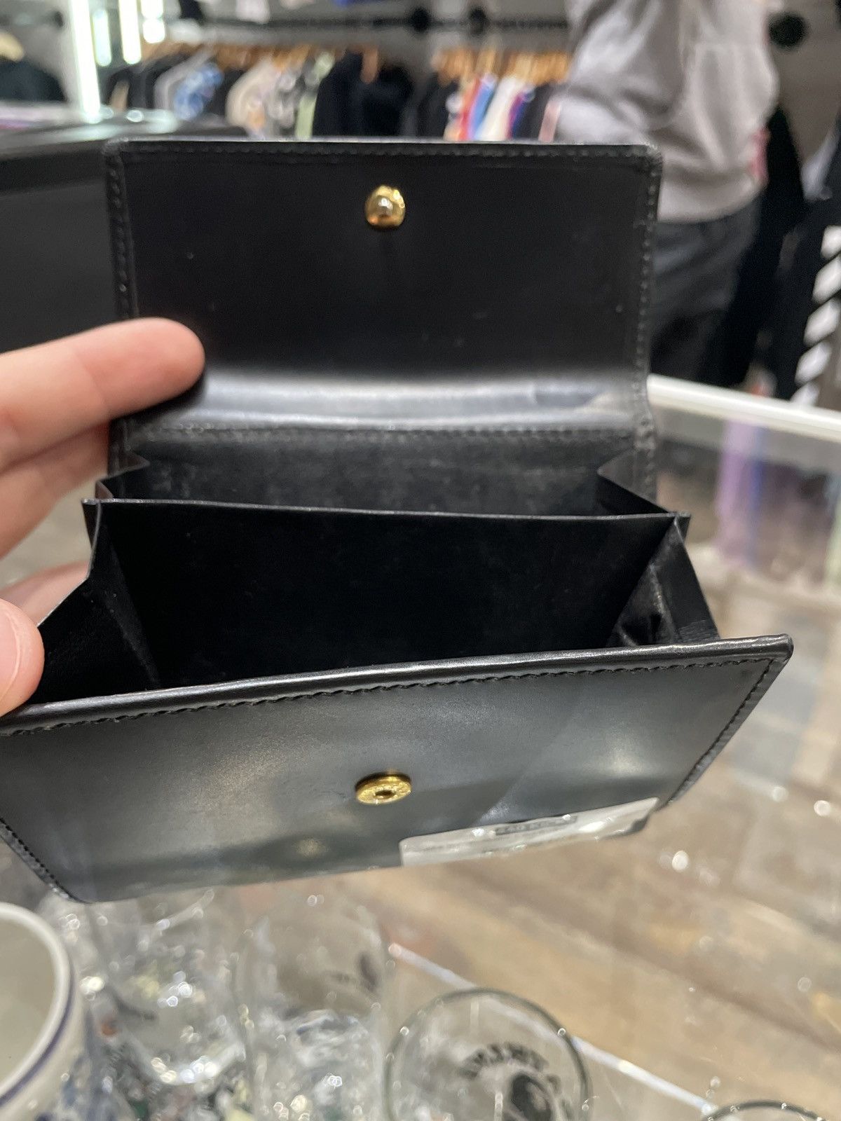 Burberry Burberry Lambskin Black Leather Wallet Size ONE SIZE - 2 Thumbnail