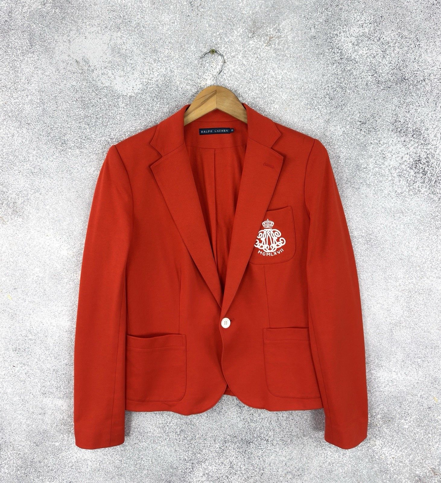 Ralph Lauren Ralph Lauren Logo Patch Vintage Women’s Blazer Size 10 Size L / US 10 / IT 46 - 1 Thumbnail